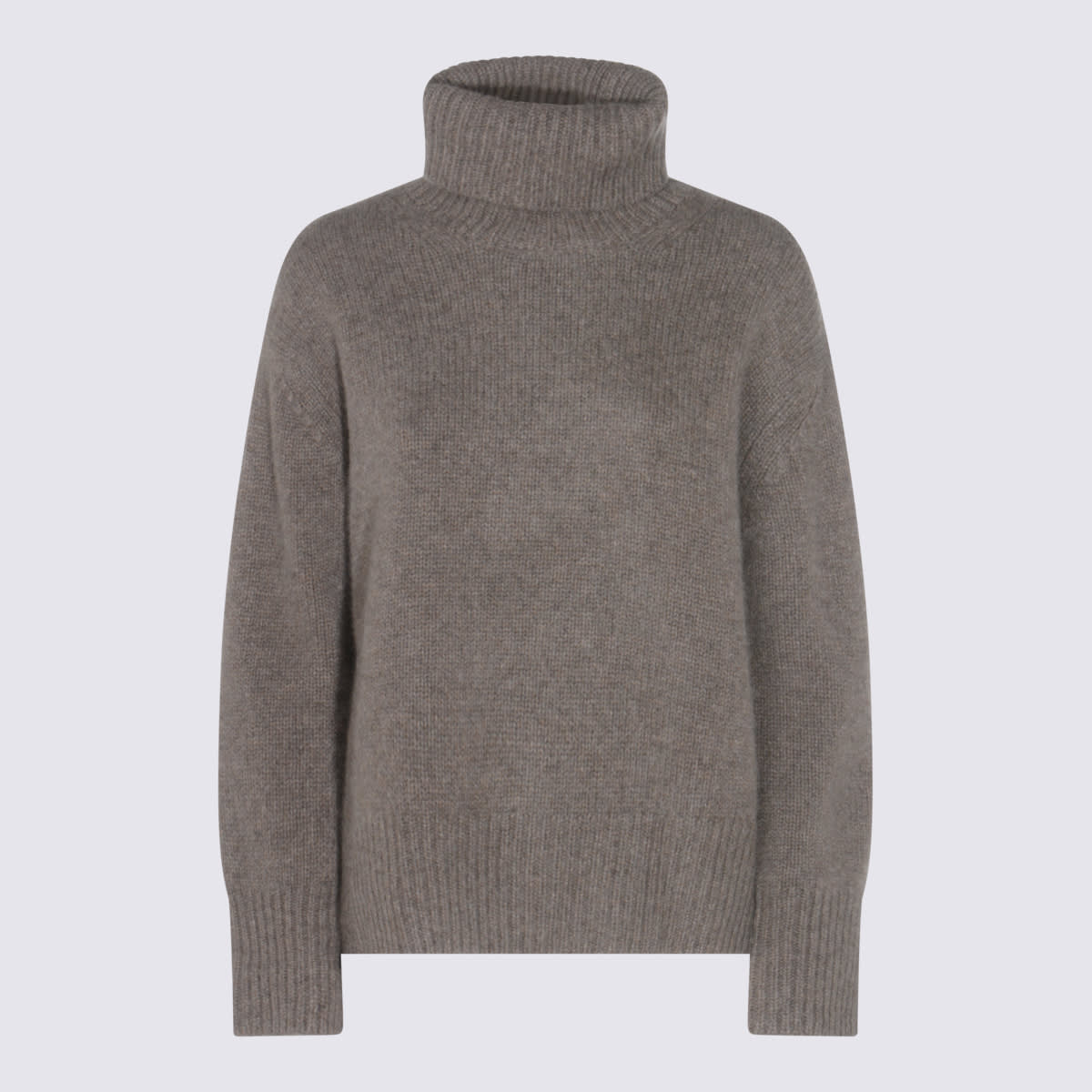 Not Shy Grey Cashmere Audrey Knitwear In Gray
