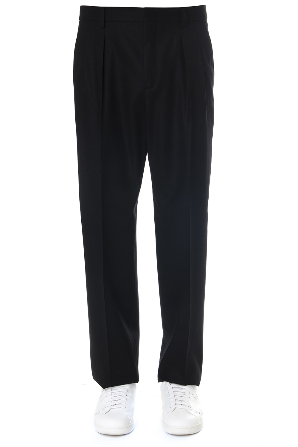 Valentino Valentino Black Virgin Wool Trousers - Black - 11071314 | italist