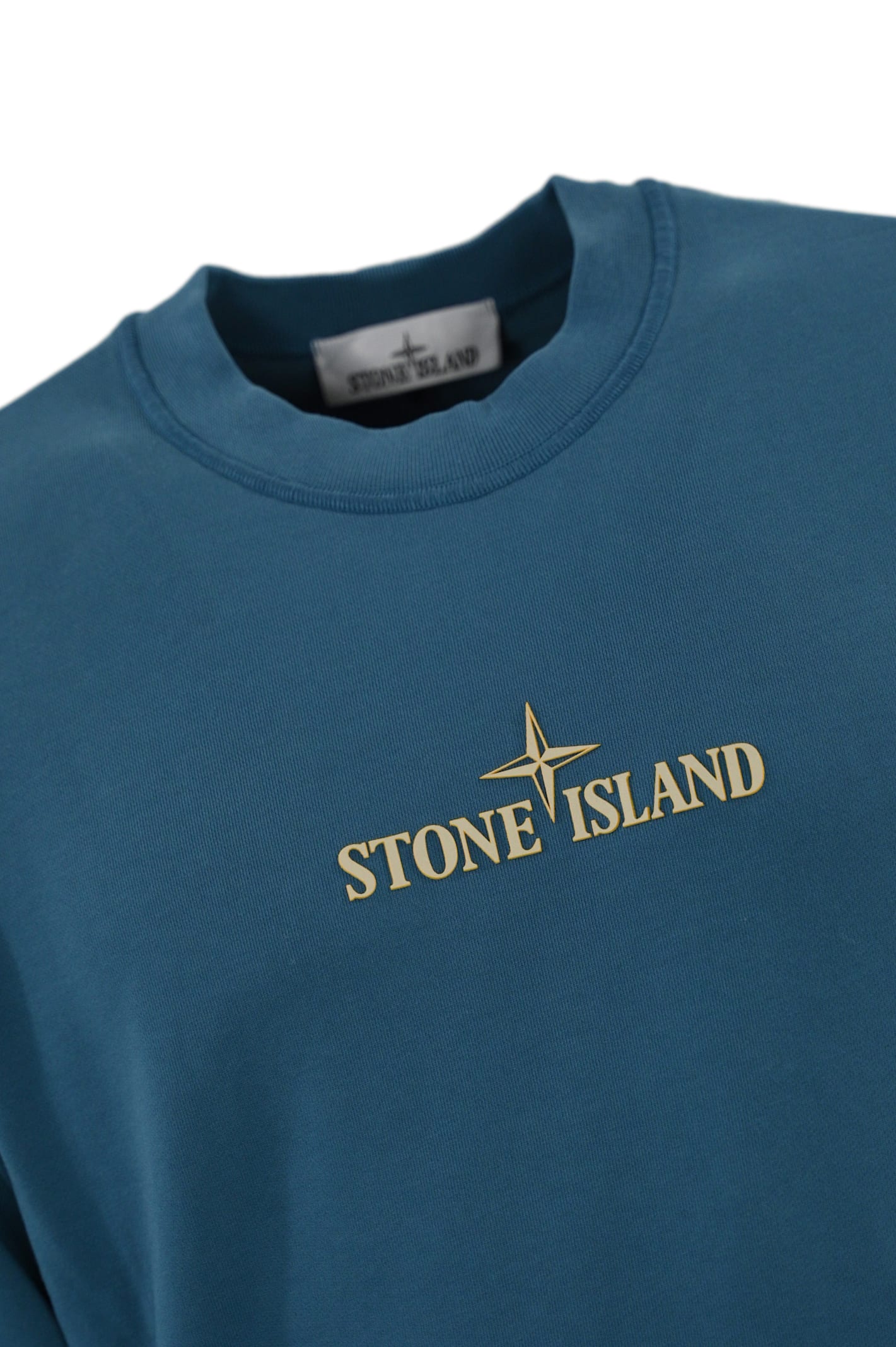 Shop Stone Island Crewneck Sweatshirt 66182 In Dark Blue