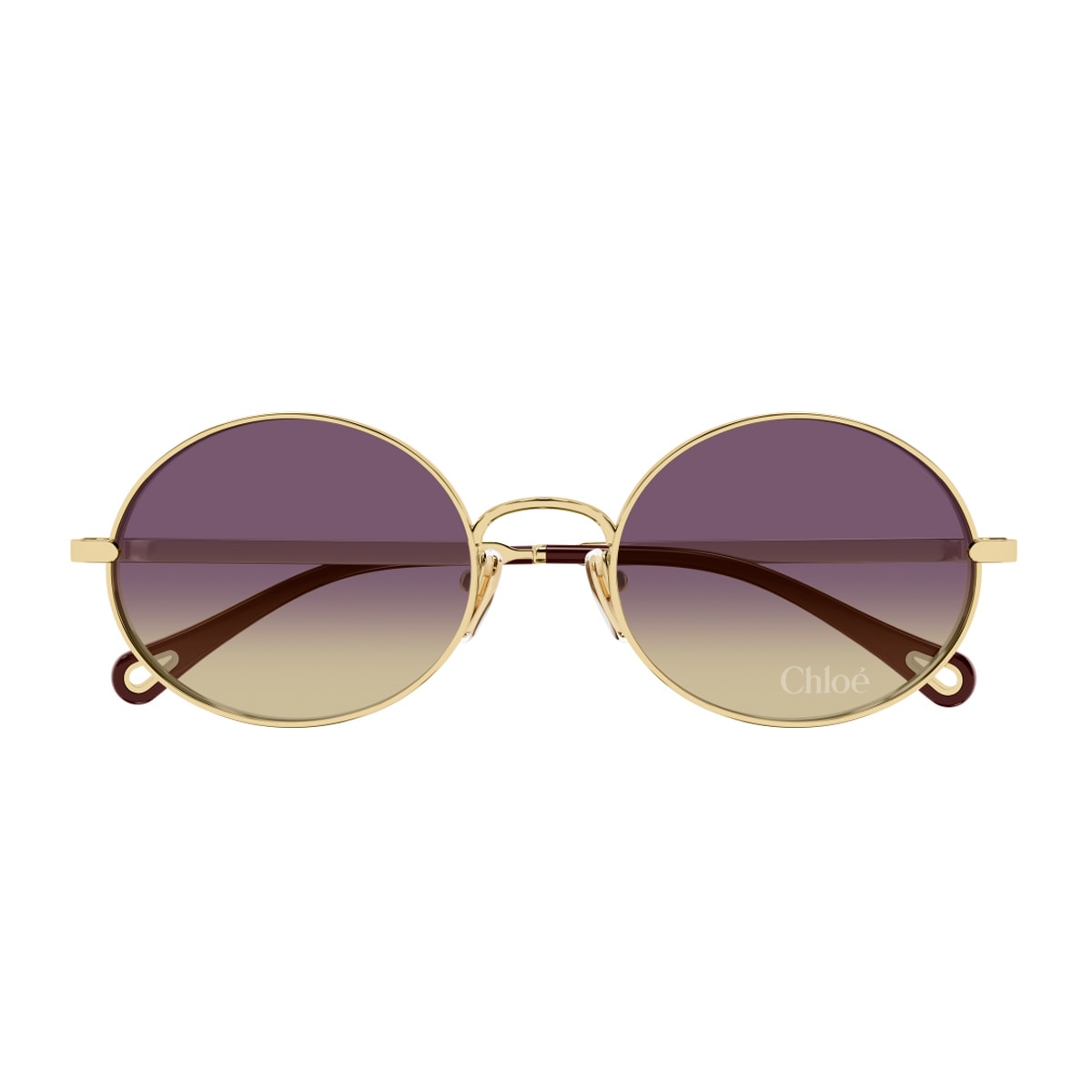 Chloé Ch0326s Aly Linea  001 Gold Violet Sunglasses In Multi