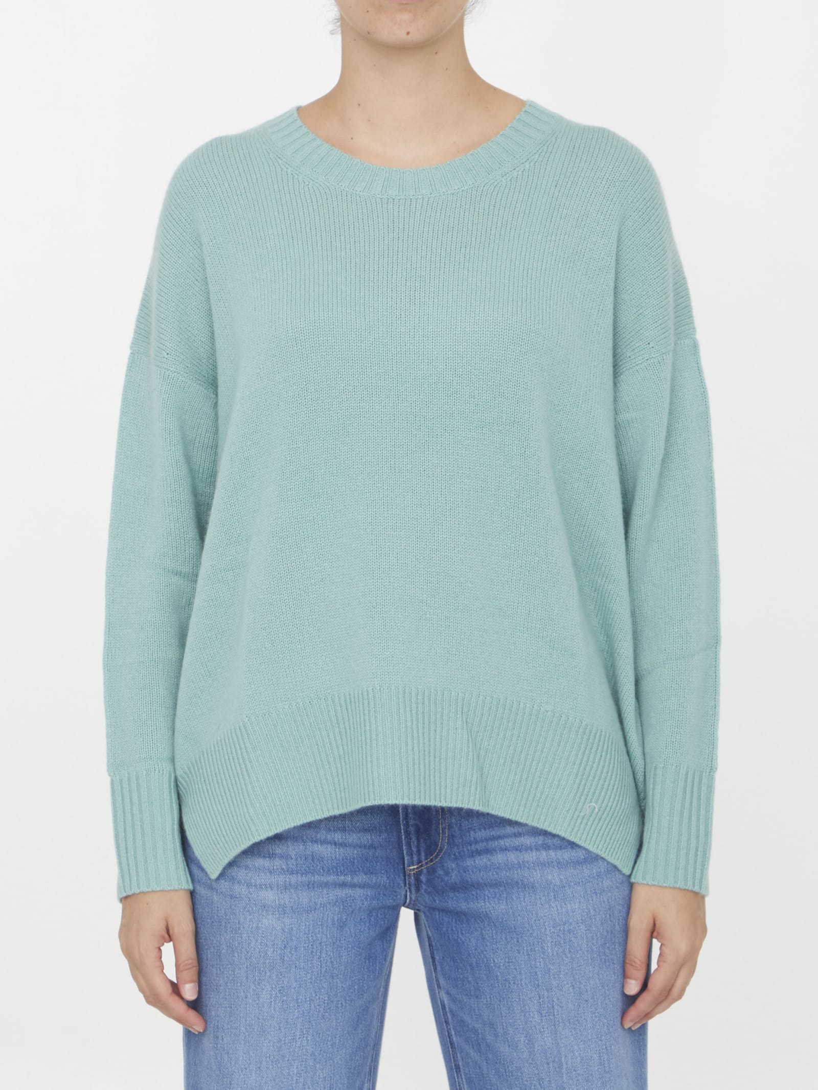 Shop Allude Cashmere Jumper In Green