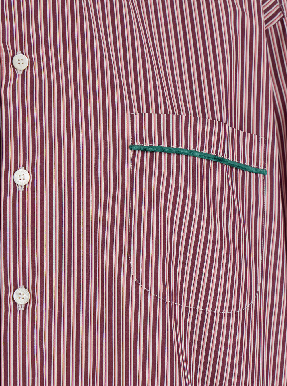 Shop Etro Bordeaux Shirt With All-over Striped Motiv In Cotton Woman