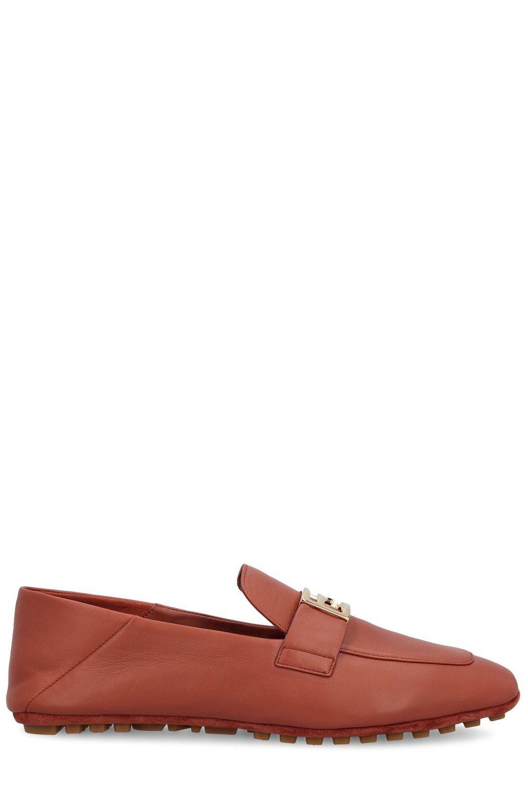 Baguette Ff Plaque Loafers