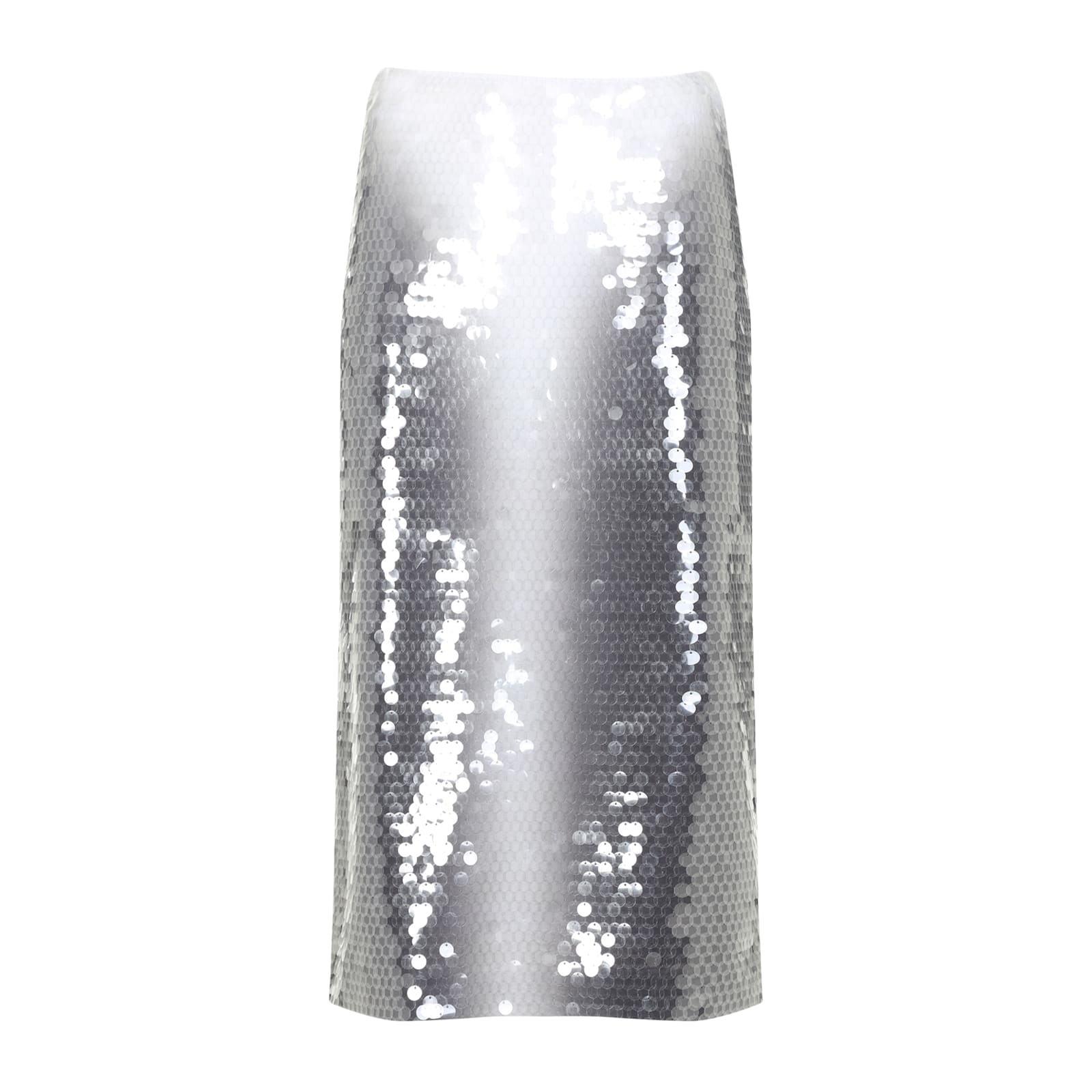 Sportmax Gradient Sequin Pencil Skirt In Nero Sfumato