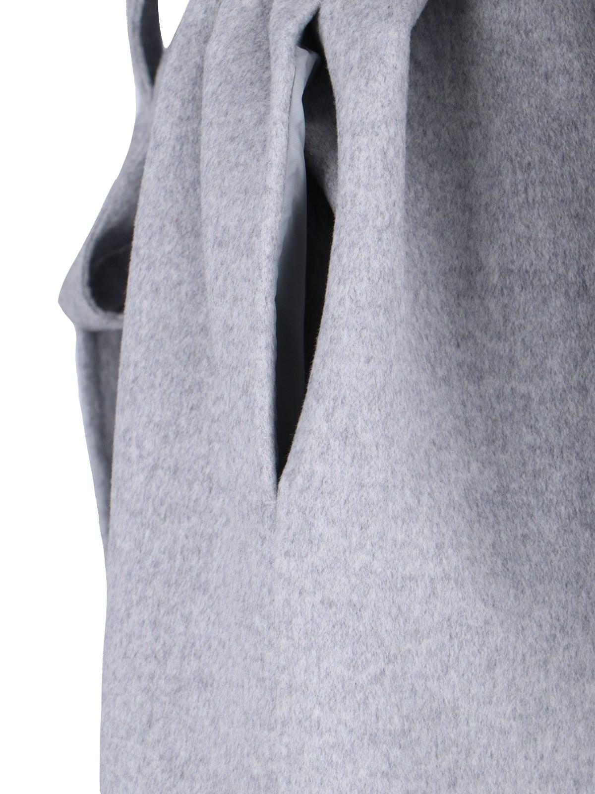 Shop Calvin Klein Wool Blend Coat In Grey