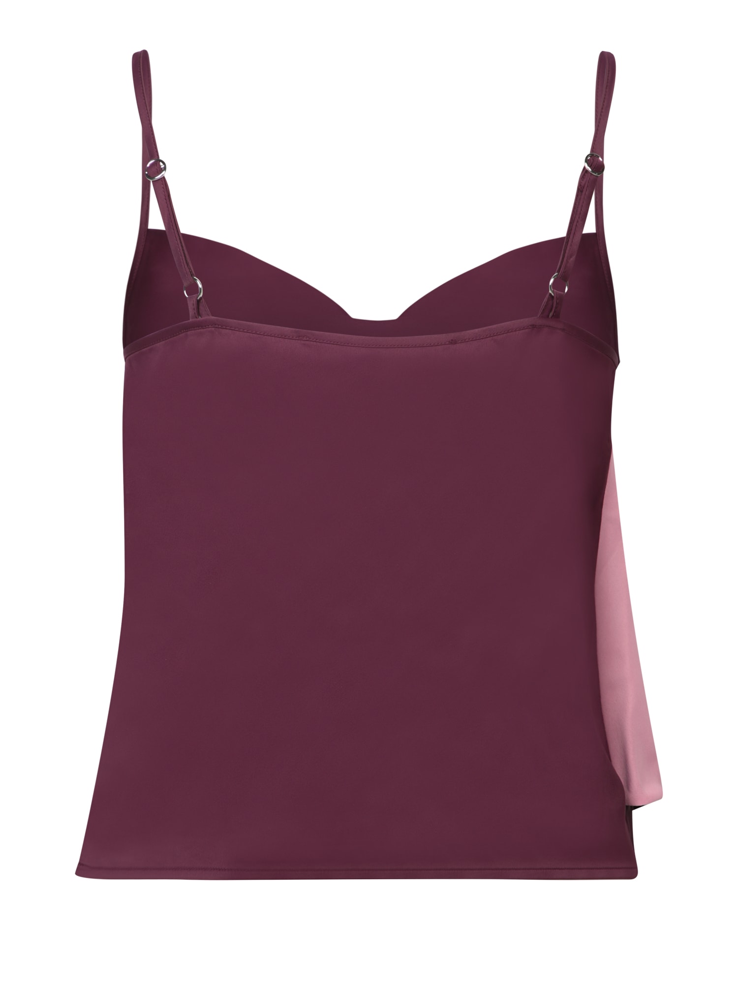 Shop Jw Anderson Twisted Plum And Pink Viscose Top In Purple