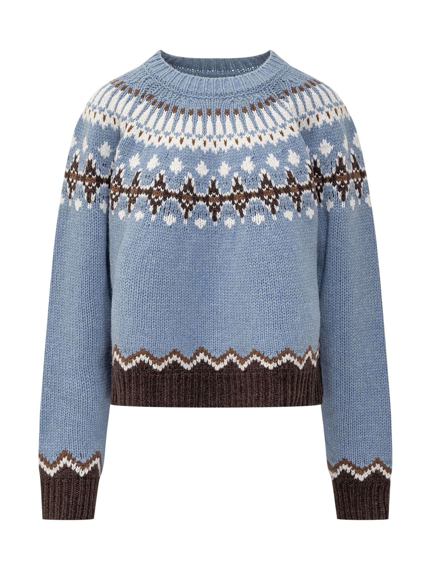 Shop Alanui Sweet Winter Sweater In Celestial/multicolor