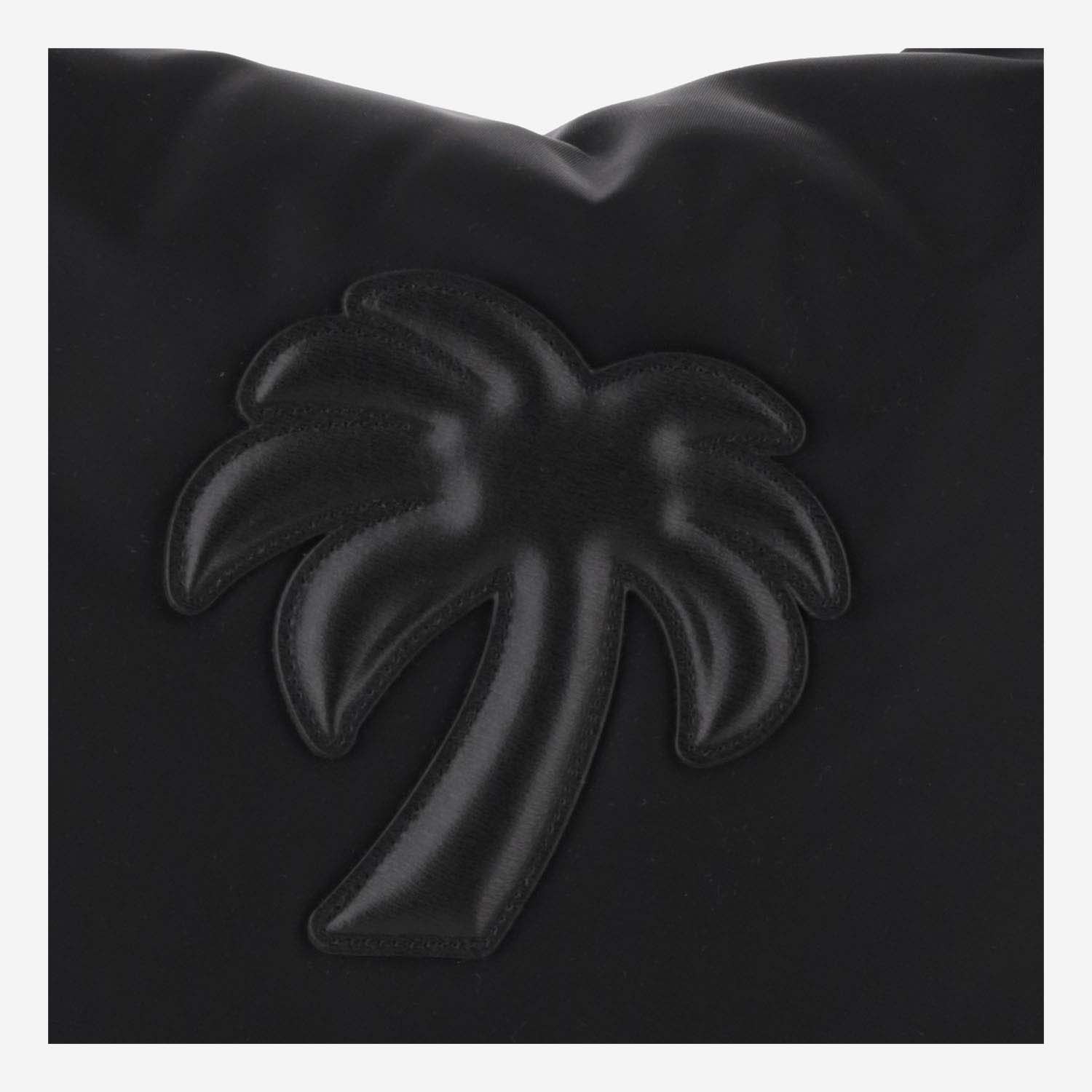 Shop Palm Angels Palm Hobo Bag In Black