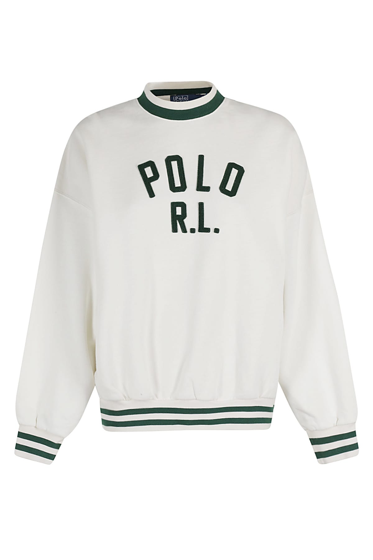 Shop Polo Ralph Lauren Sweatshirt In White