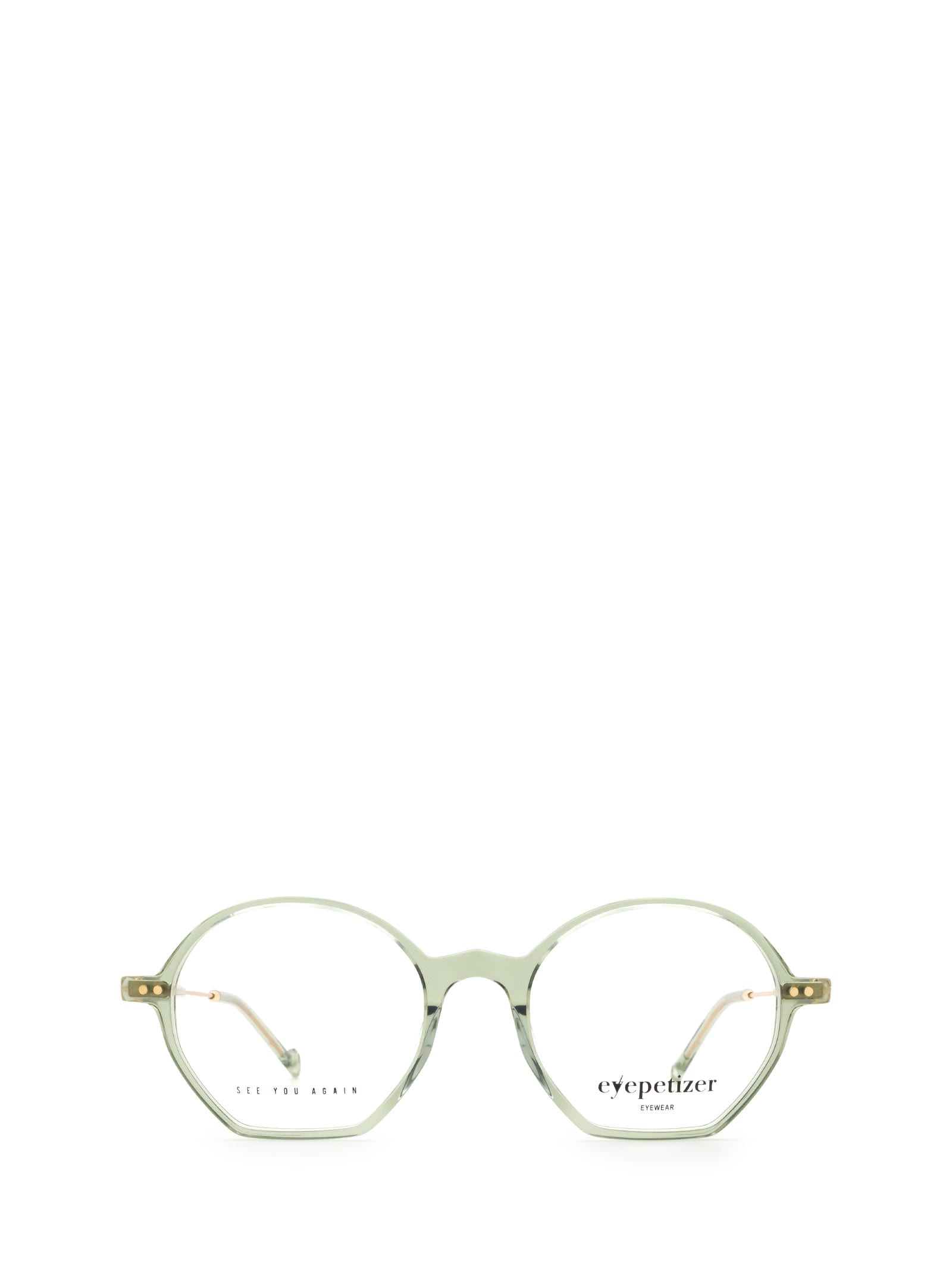 Shop Eyepetizer Huit Green Sage Glasses