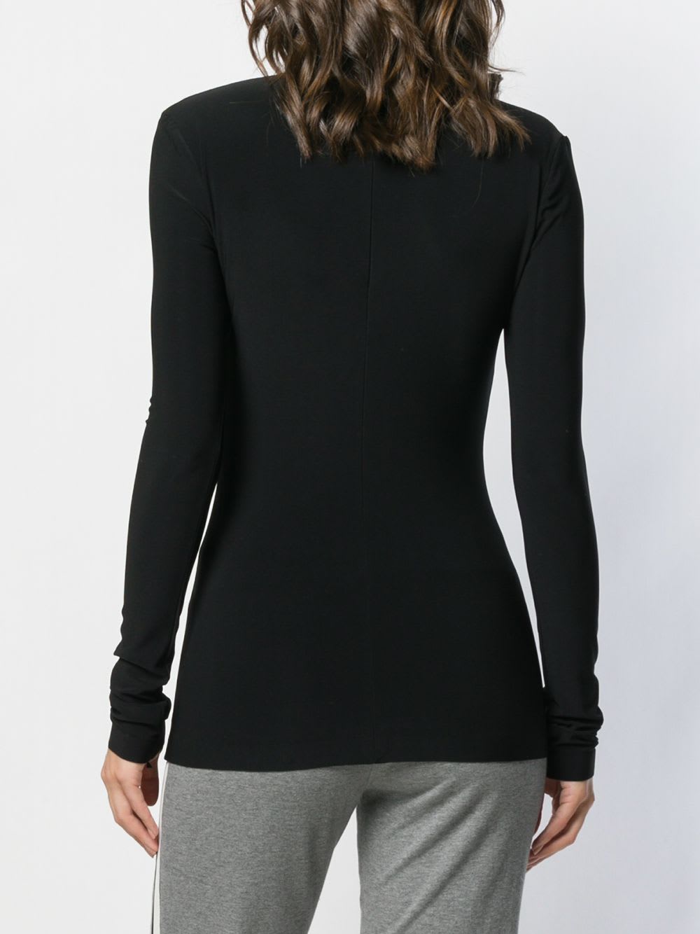 Norma Kamali Turtle-neck Top In Black