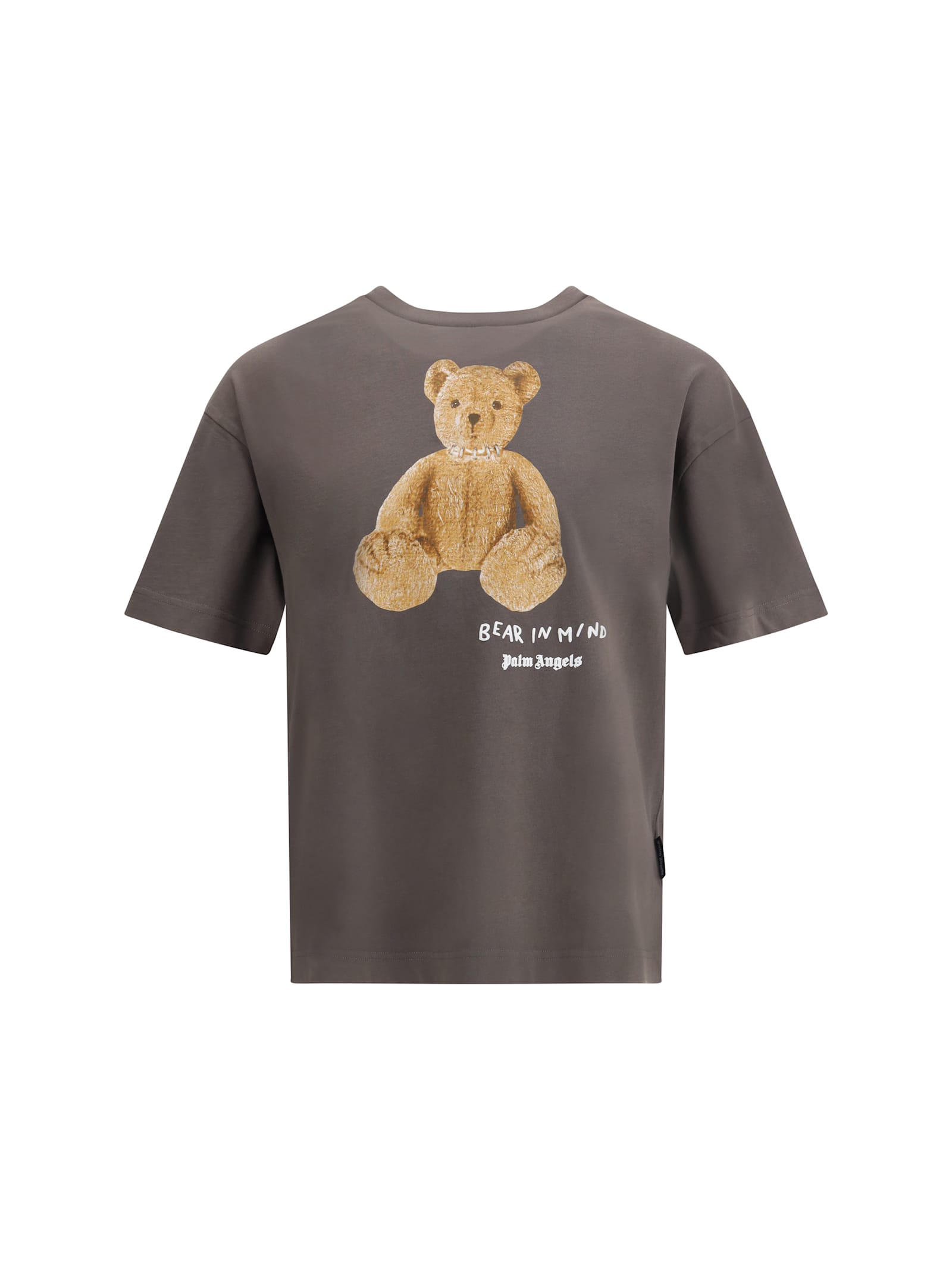 Palm Angels Teddy Bear Graphic Relaxed Fit T-shirt In Gray