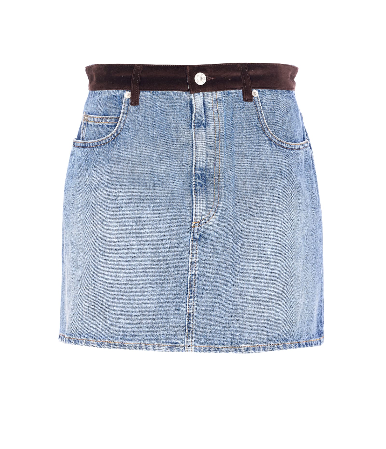 Marni Denim Skirt In Blue
