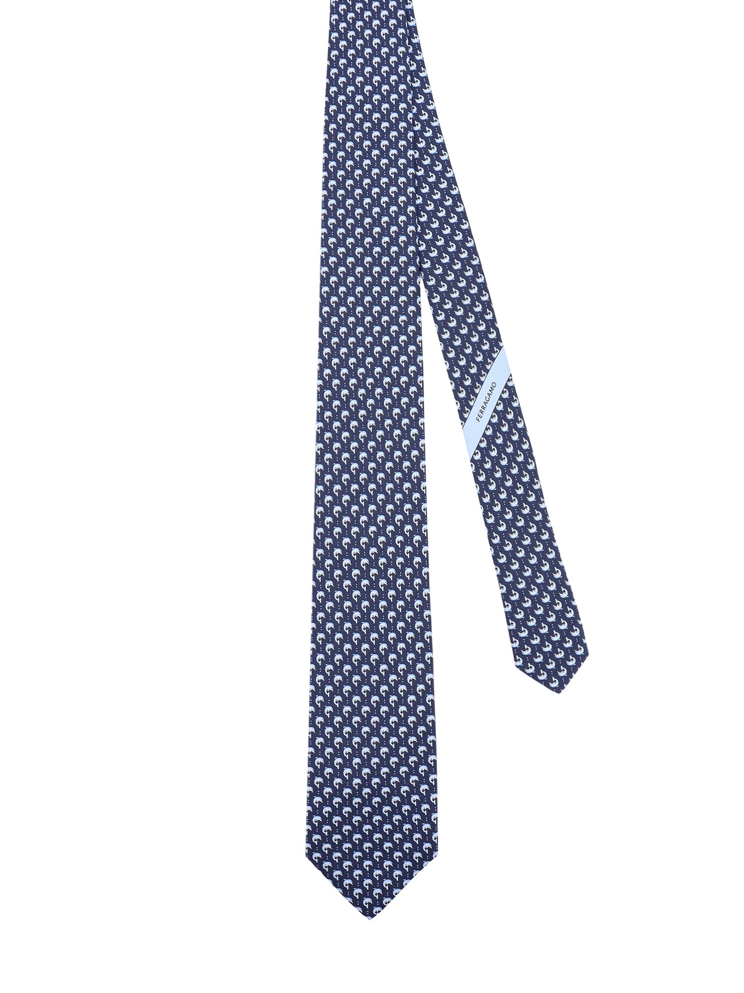 Shop Ferragamo Tie In Blue