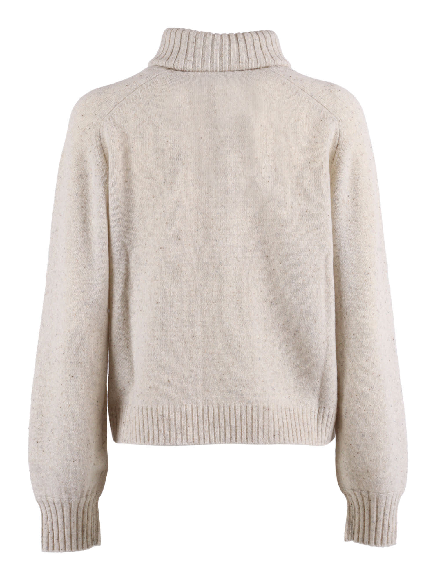 Ballantyne Turtleneck Diamond-pattern Sweater In White