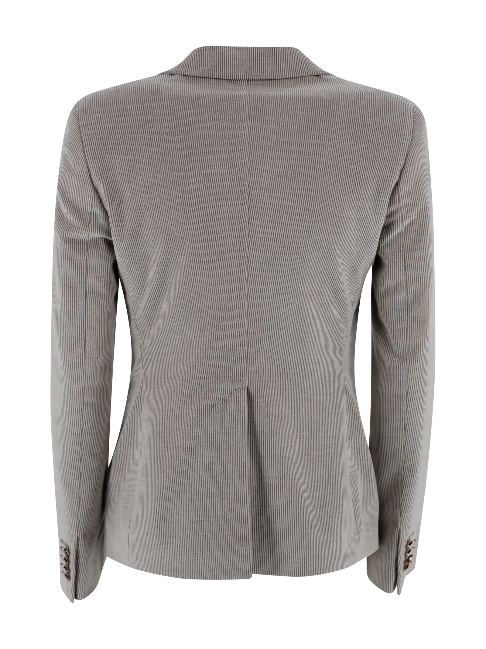 Tagliatore Single-breasted Corduroy Blazer. In Gray