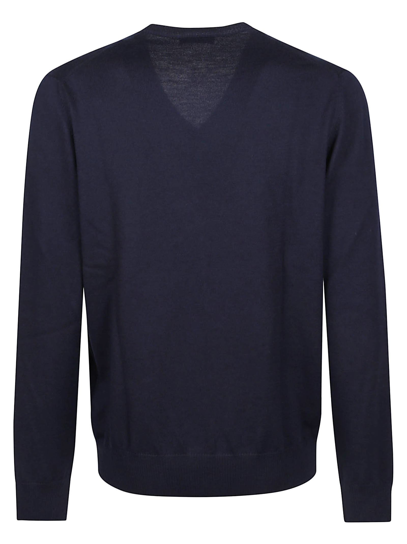 Fay V Neck Sweater In Blue
