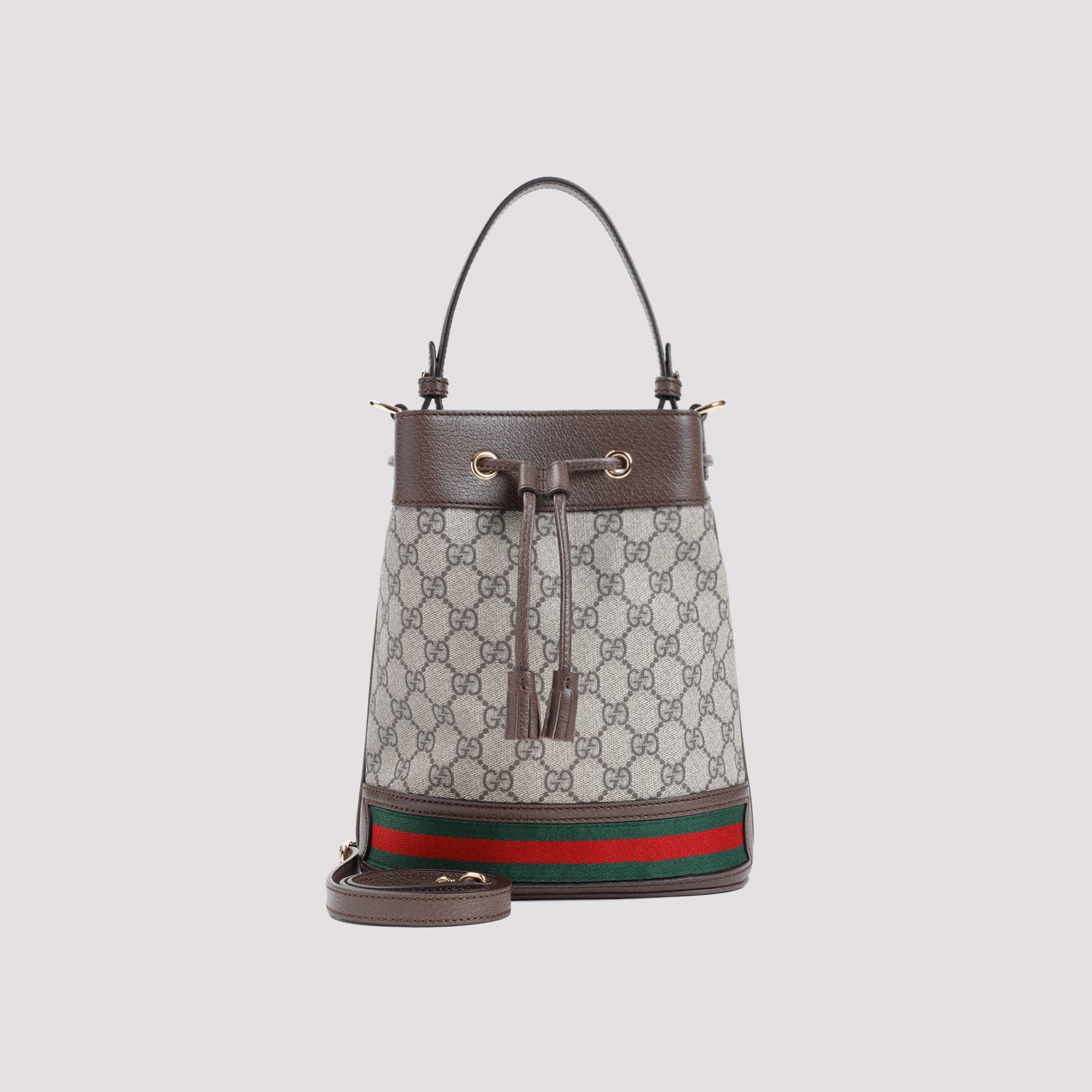 Shop Gucci Ophidia Bucket Shoulder Bag In B.eb N.acero