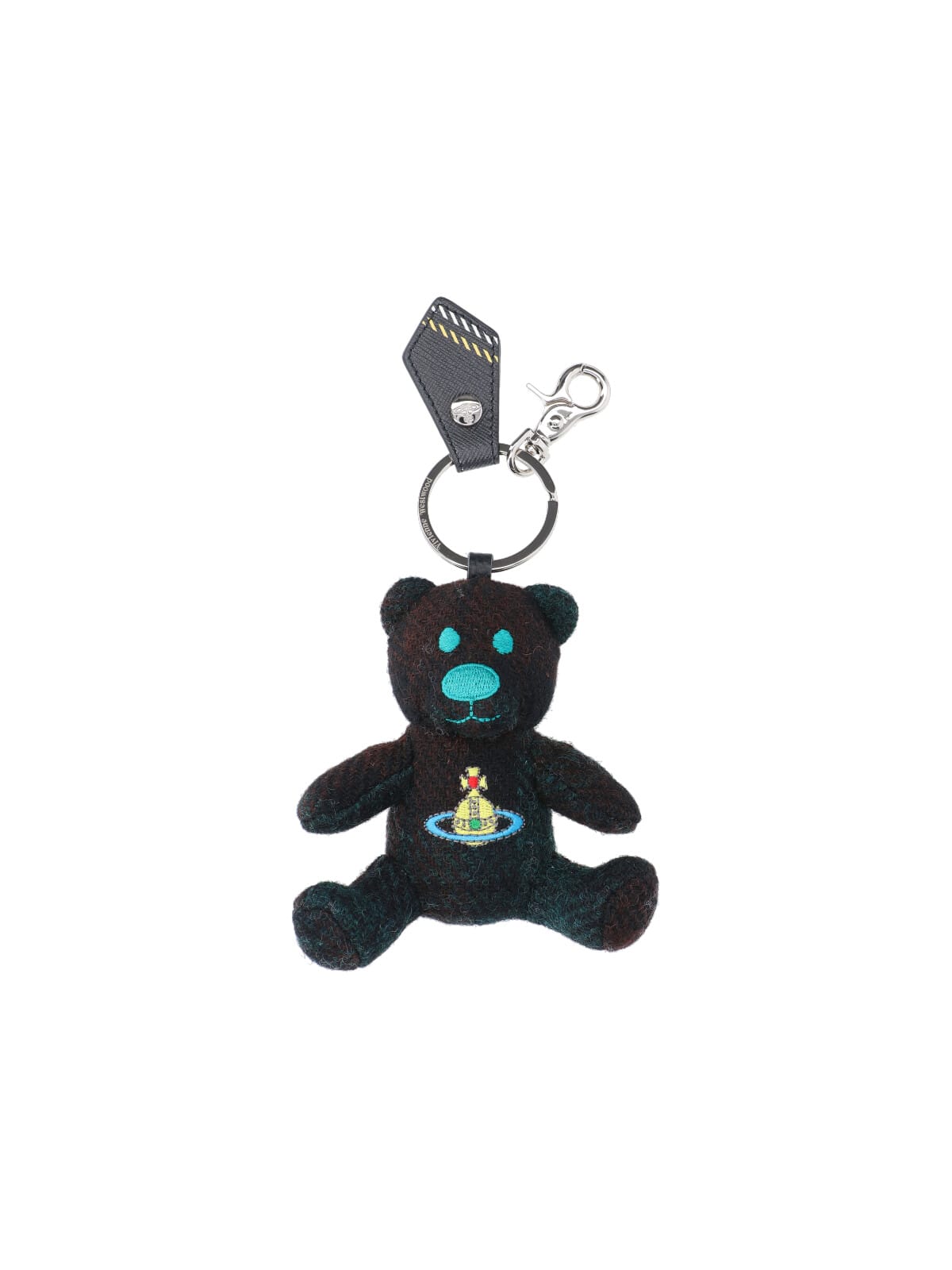 Vivienne Westwood Teddy Bear Keyring In Black
