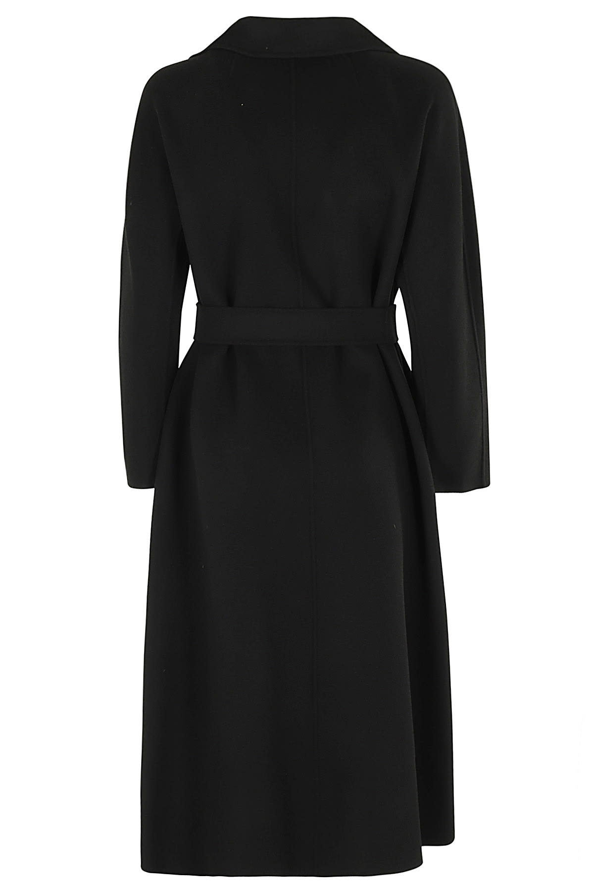 's Max Mara Elisa Wool Belted Long Coat In Black