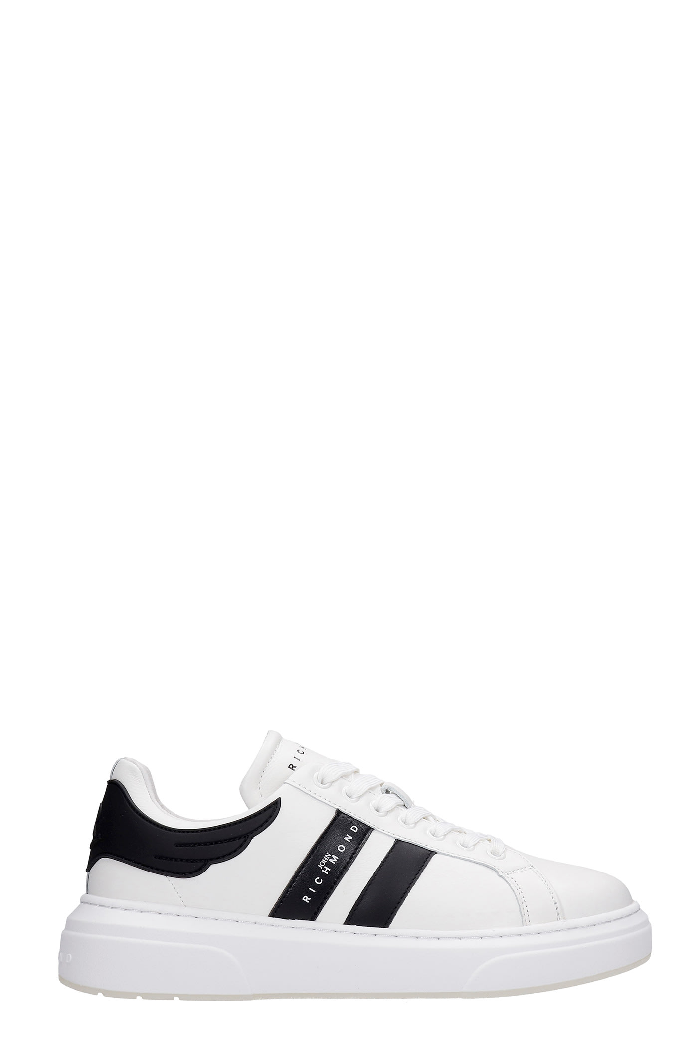 JOHN RICHMOND SNEAKERS IN WHITE LEATHER,10116CPB