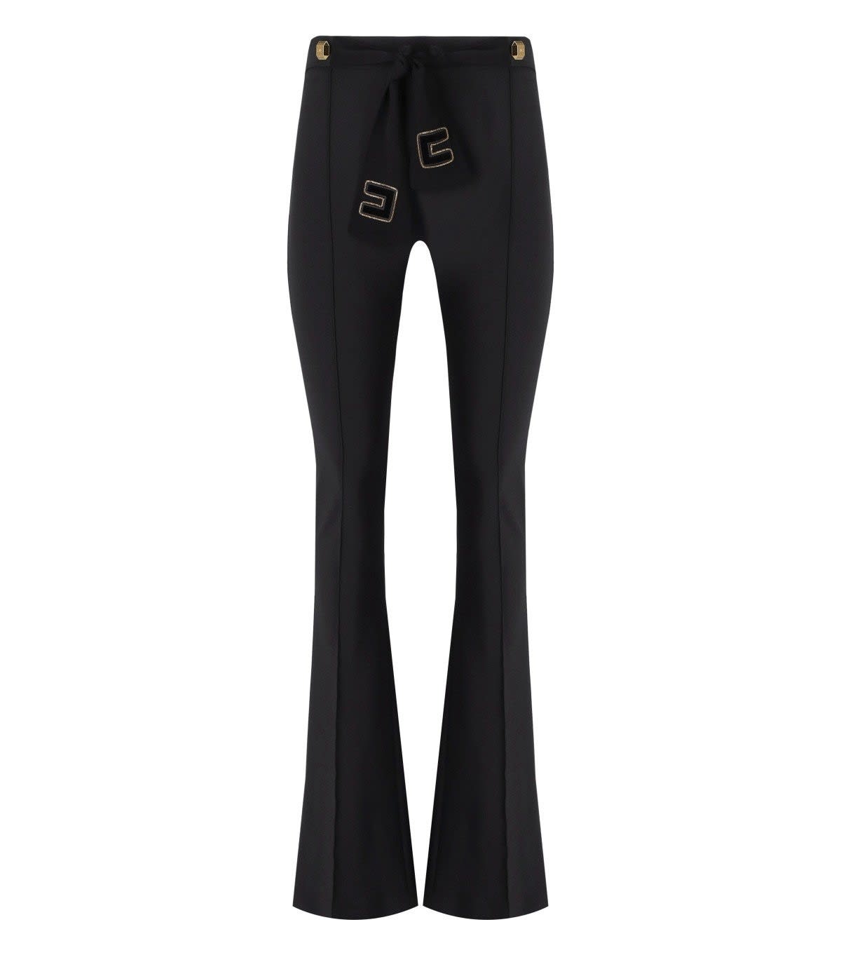 Elisabetta Franchi Trousers In Nero