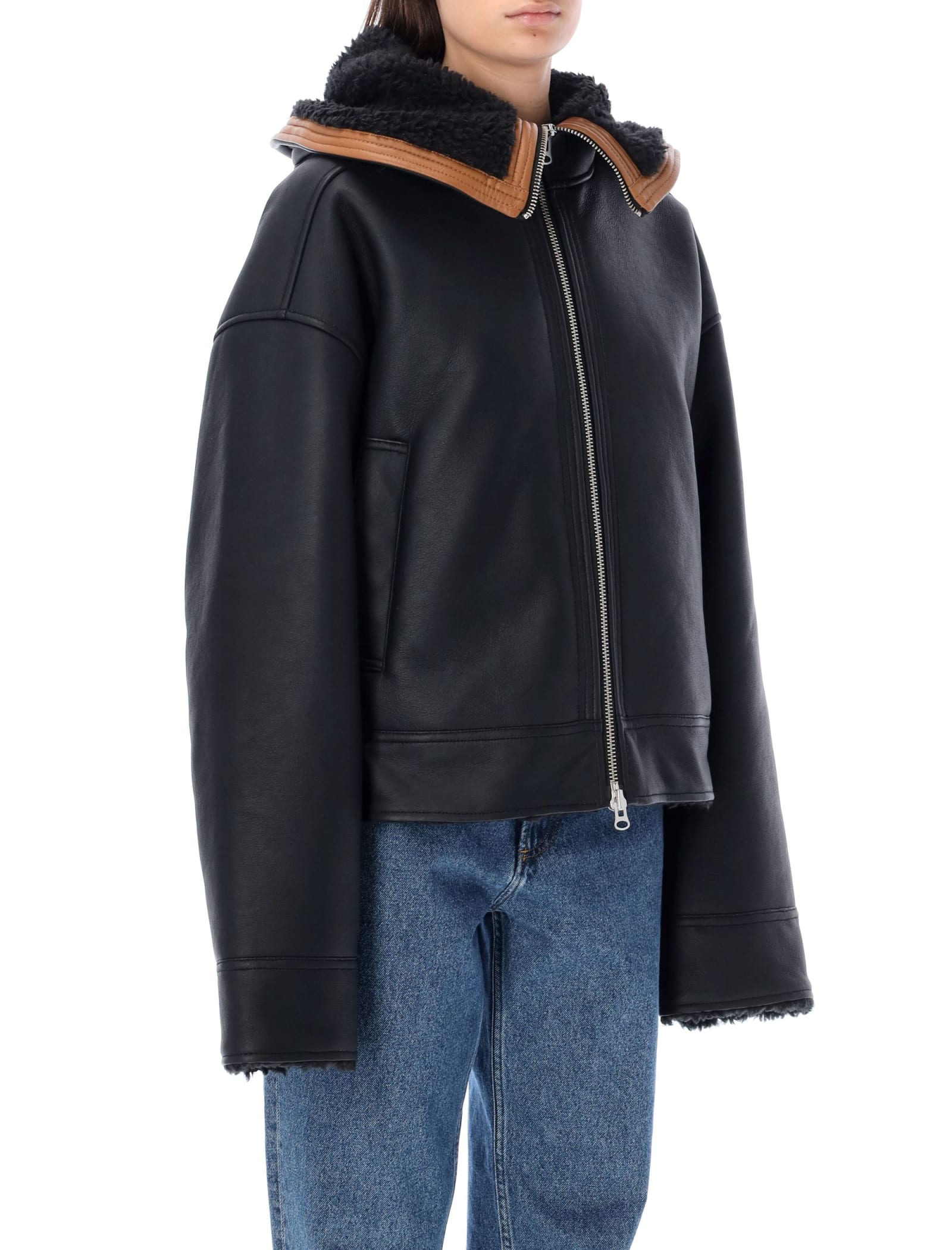 Y/project Split Wire Jacket In Black