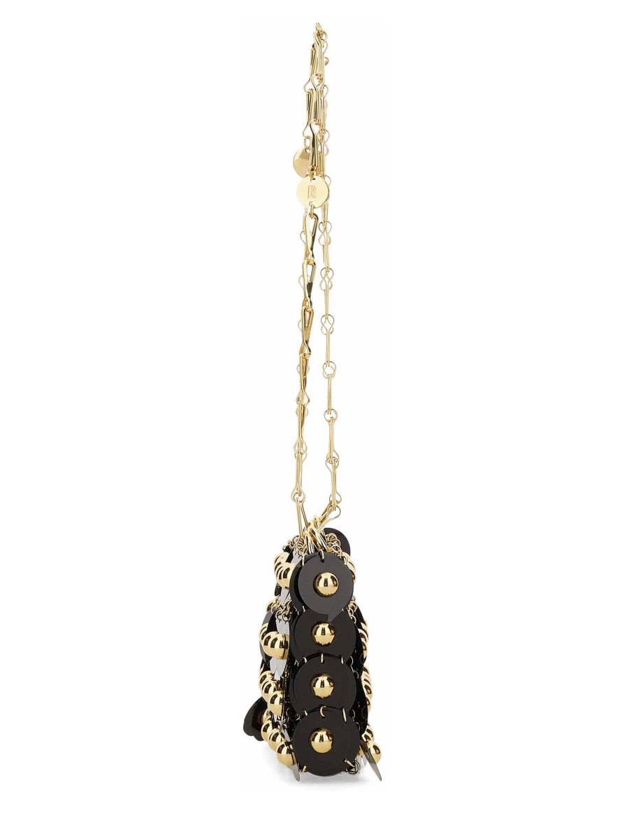 Shop Rabanne Sac A Main Metallic Discs Shoulder Bag In Black