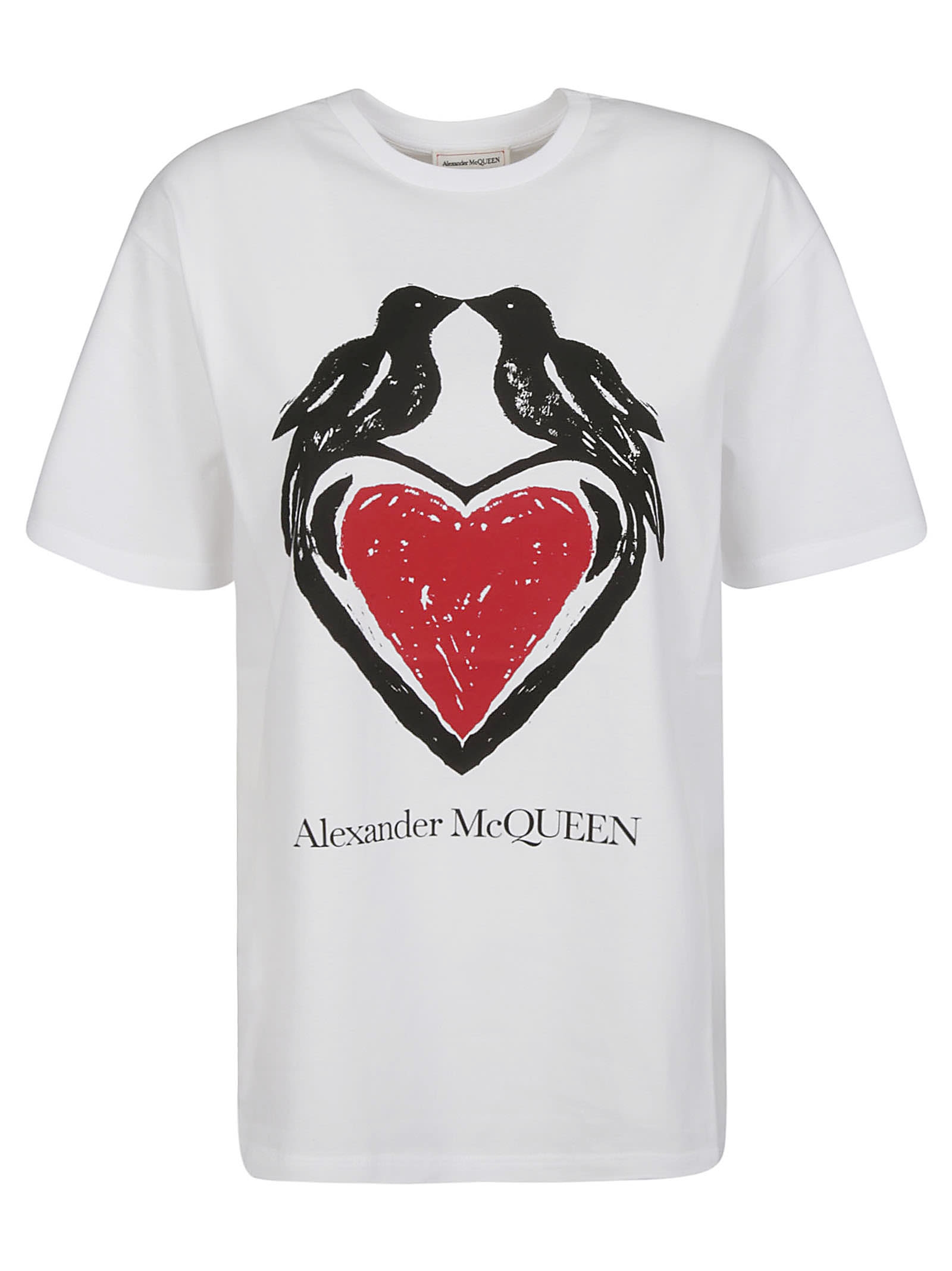 Alexander McQueen Heart Print Logo T-shirt
