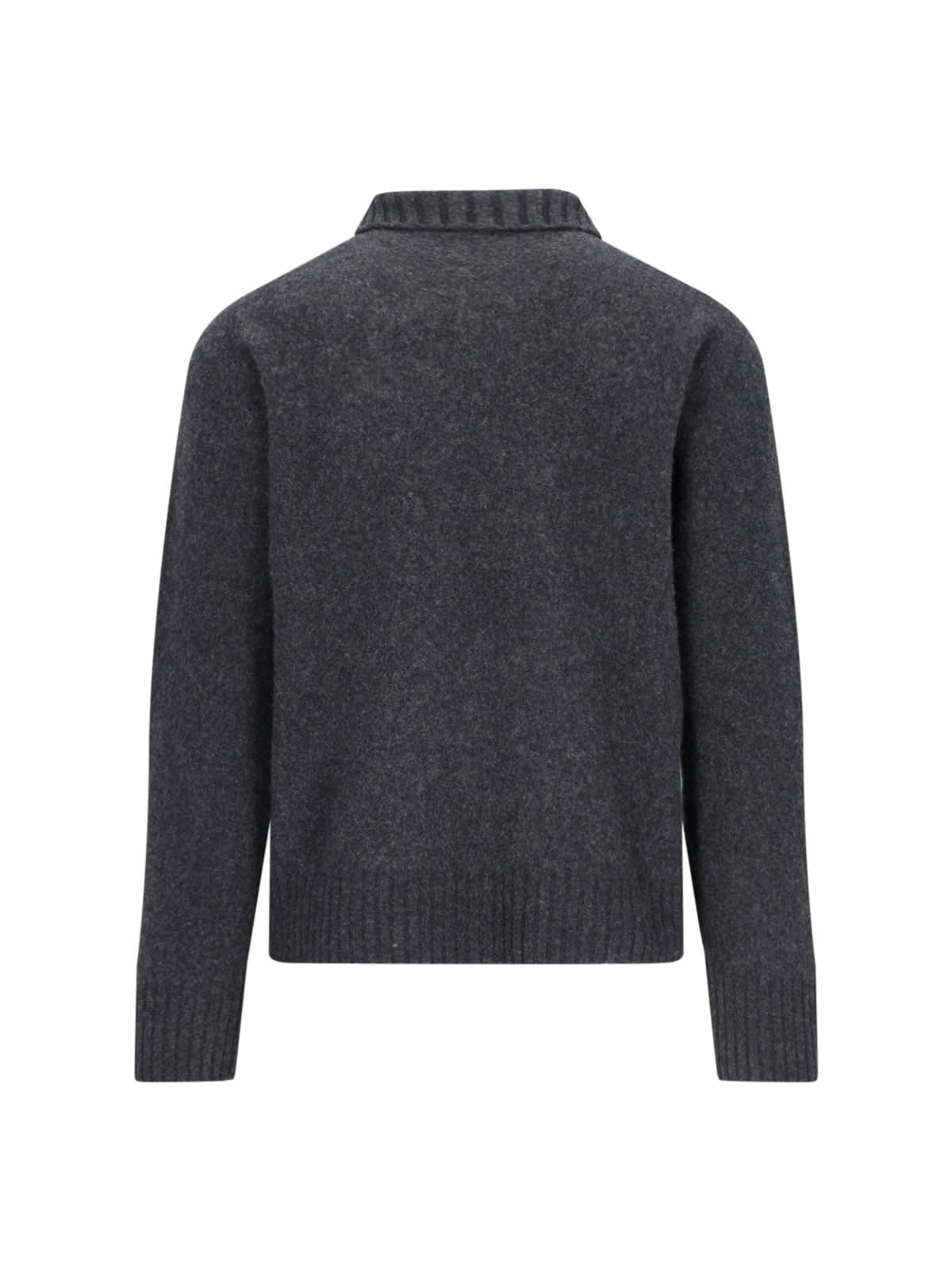 Shop Ballantyne Polo Sweater In Gray