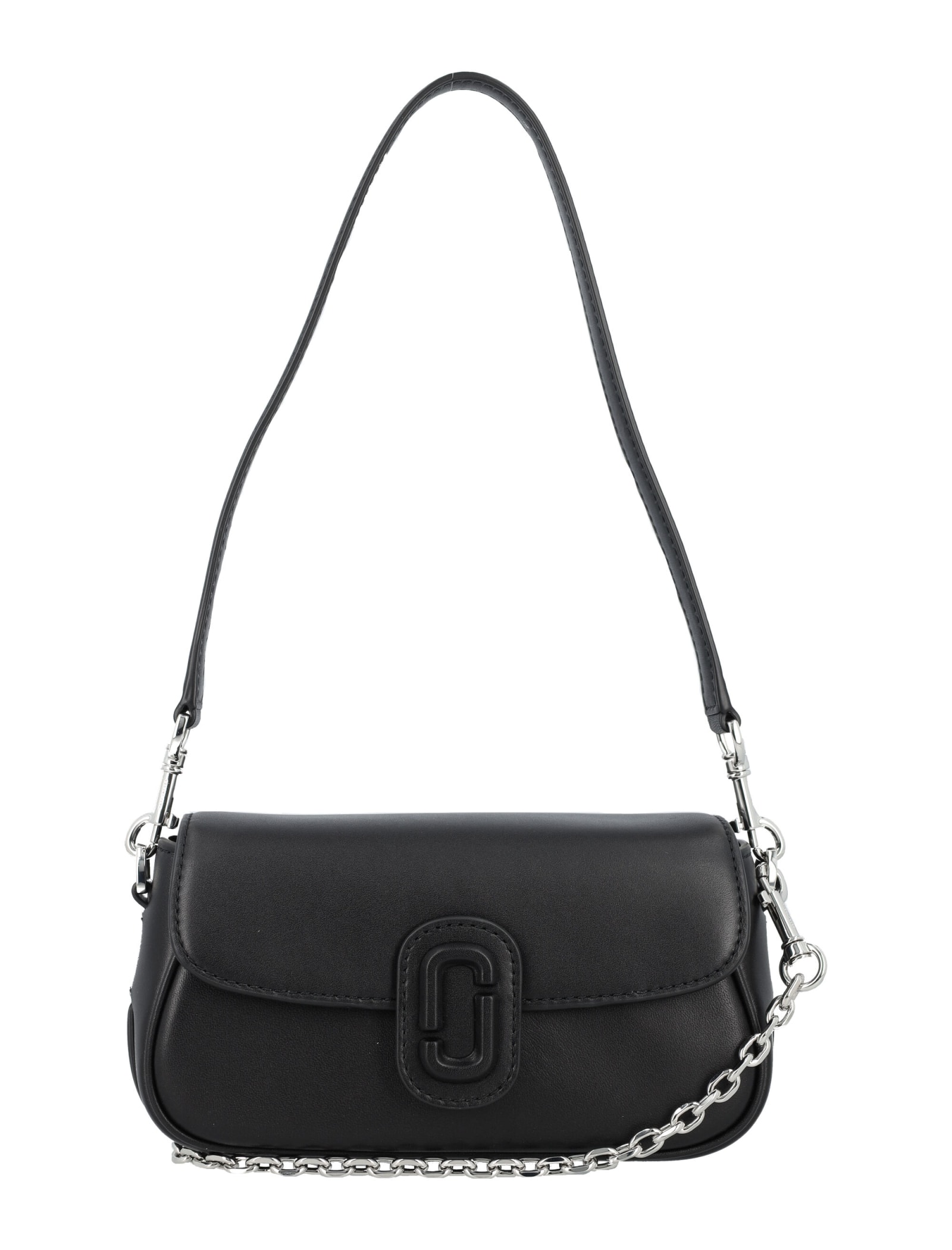 Shop Marc Jacobs The Clover Shoulder Bag In Black