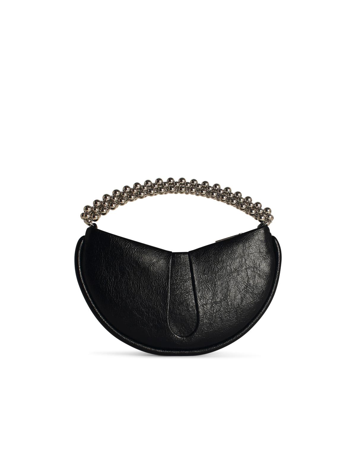 Shop Themoirè Ebe Black Vegan Leather Bag