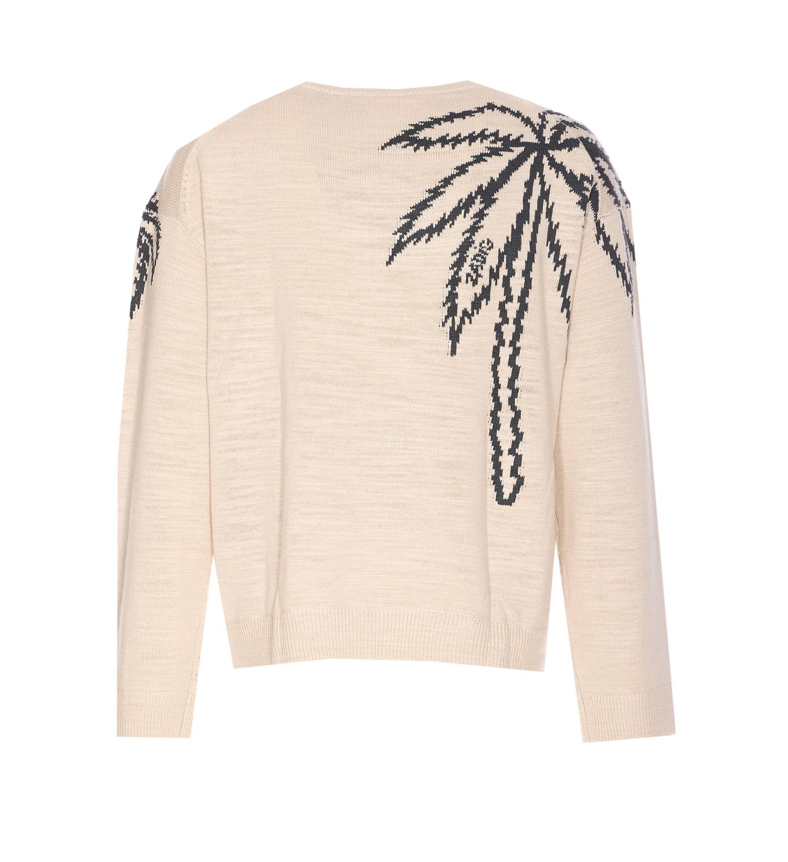 Zadig & Voltaire And White Marko Palm Tree Sweater In Beige