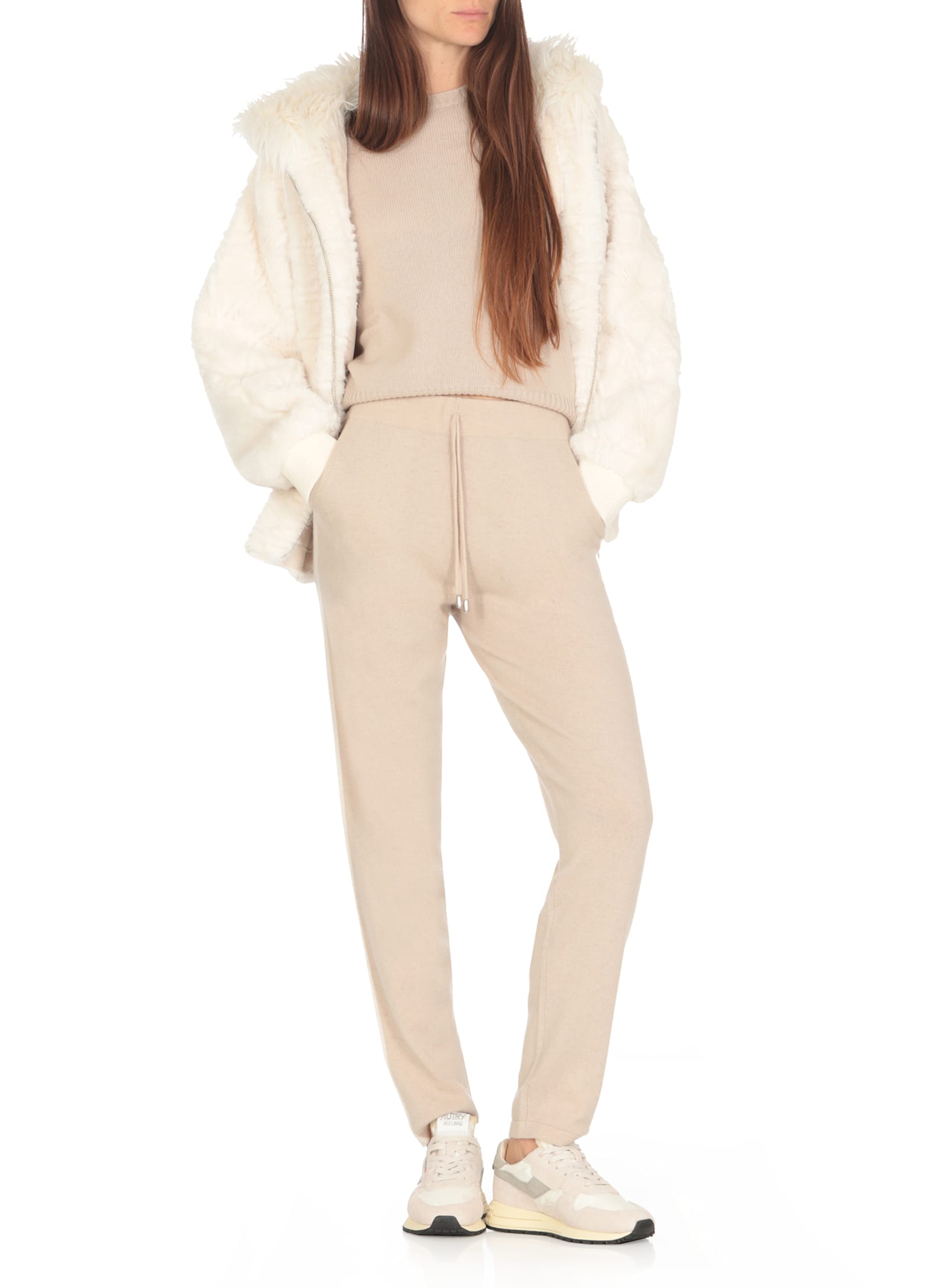 Shop Bully Synthryic Fur Jacket In White