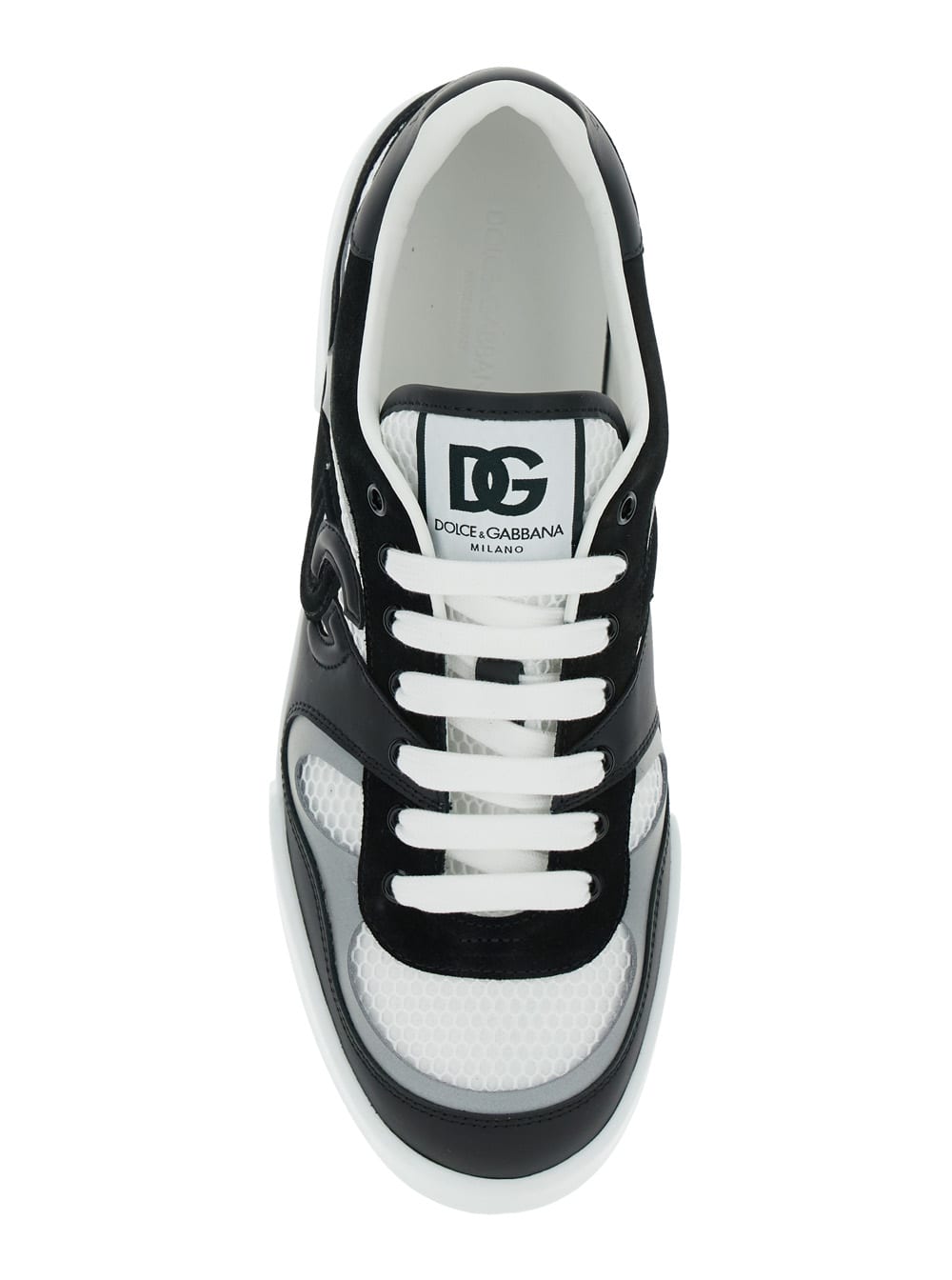 Dolce & Gabbana Round Head Low-cut Sneakers In White