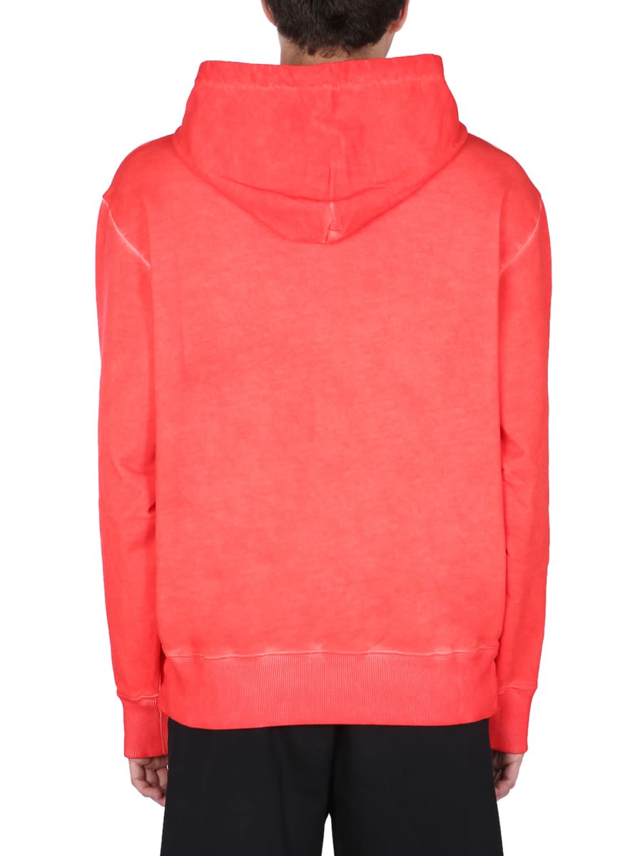 Shop Helmut Lang Military Sweatshirt In Red