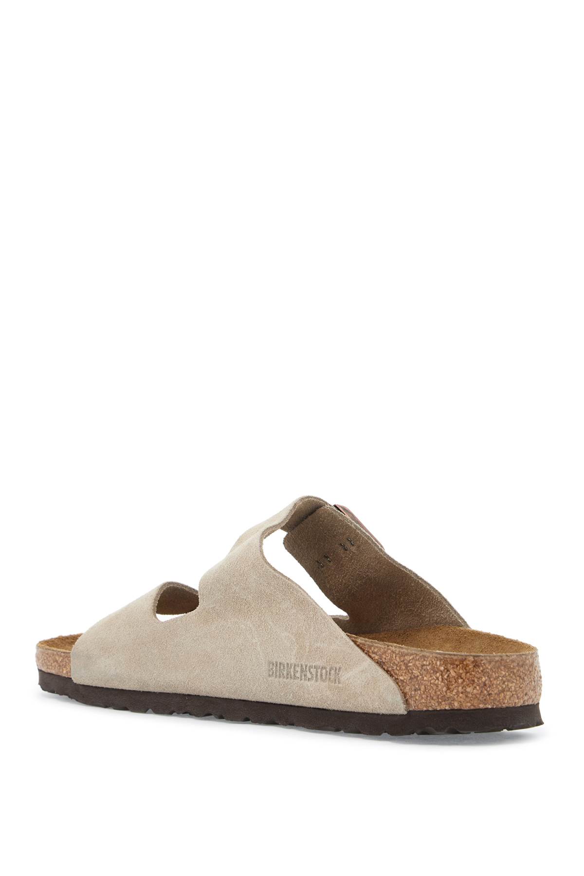 Shop Birkenstock Arizona Suede Sandals In Beige