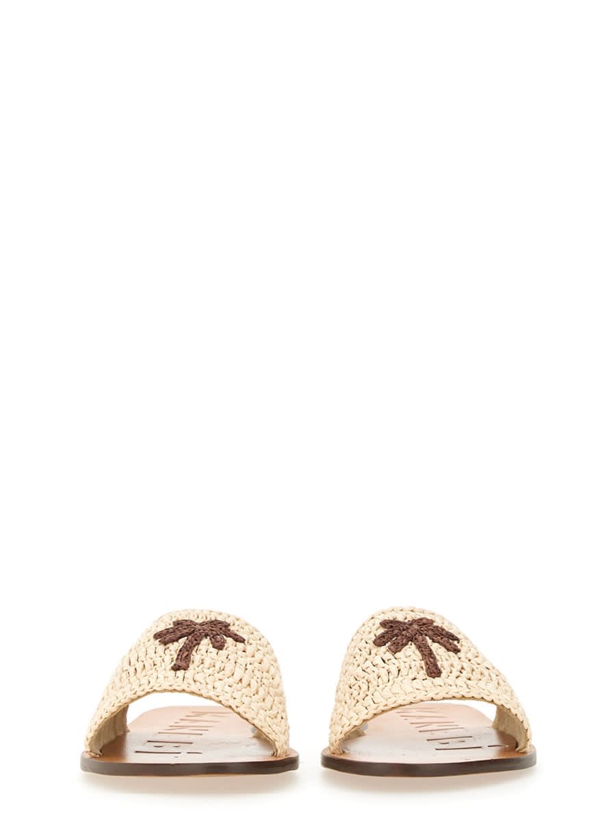 Manebi Manebí Raffia Sandal In Beige