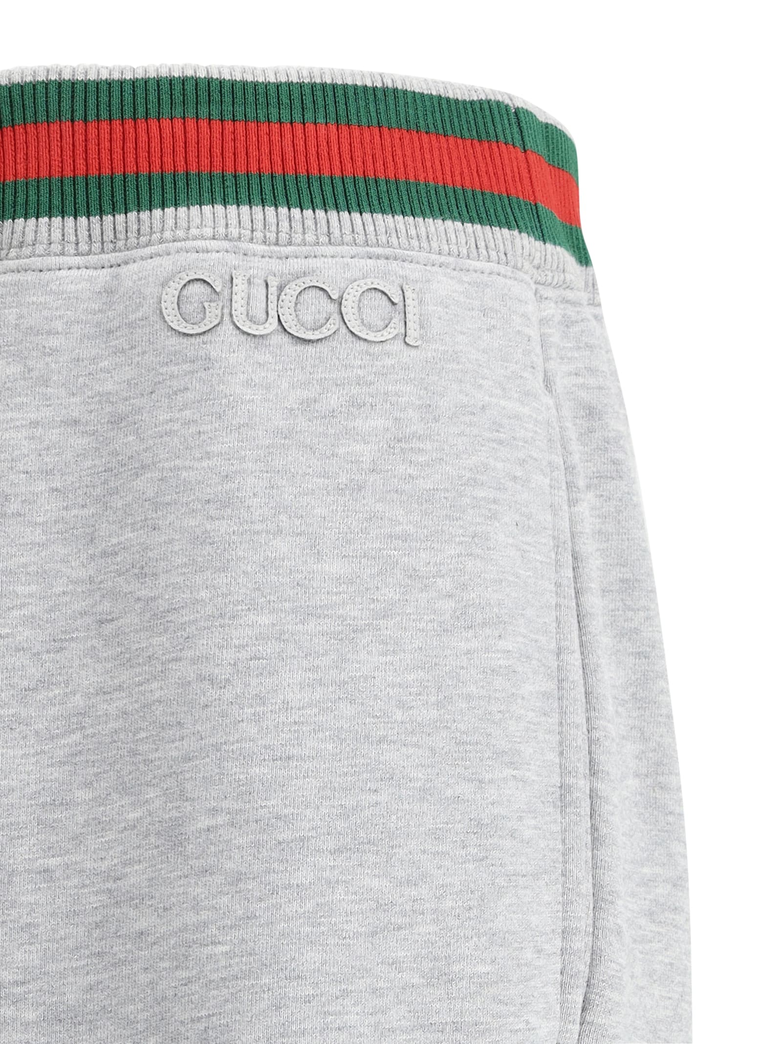 Gucci Horizontal Stripe Sweatpants In Grey Melange/mix