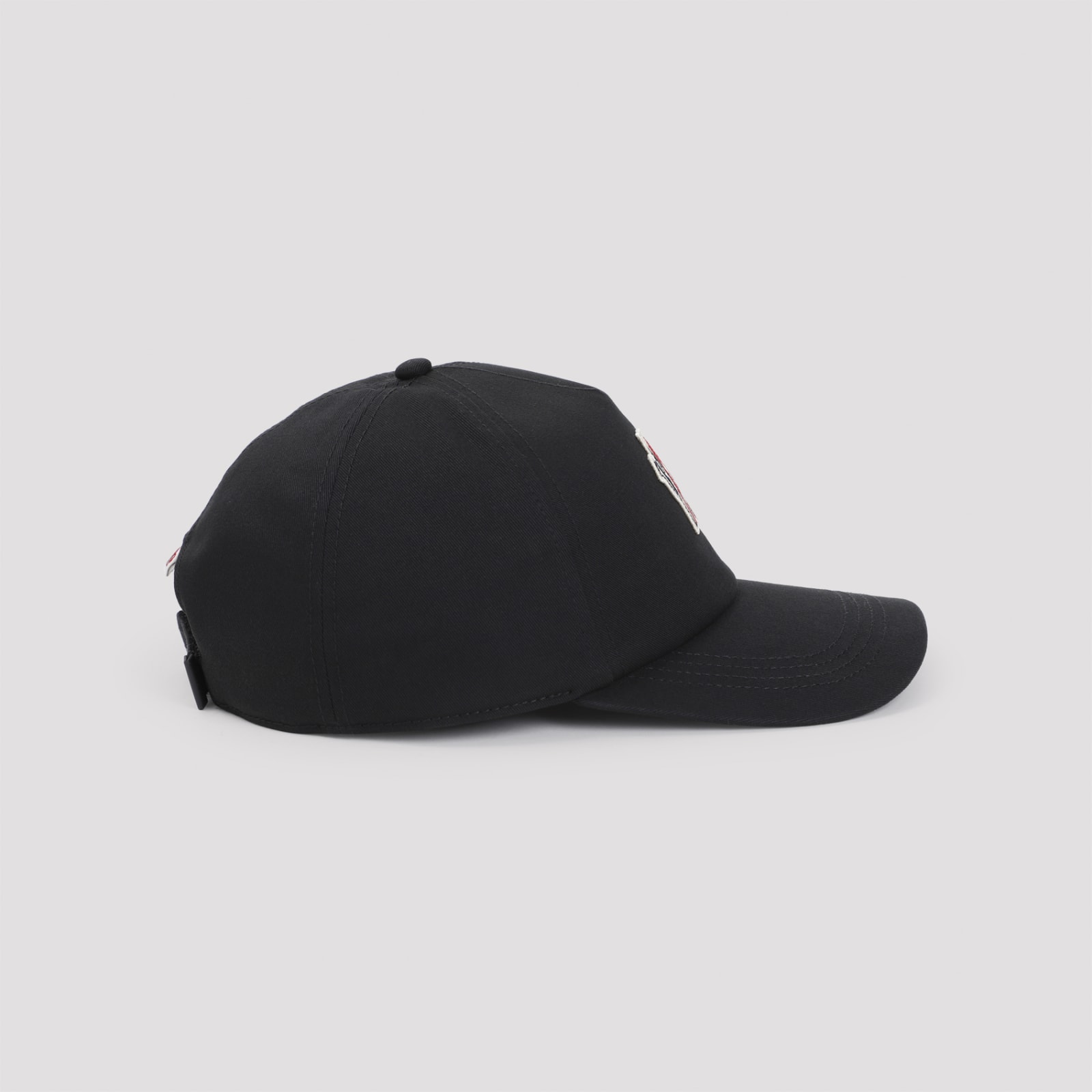 Shop Moncler Baseball Cap In Black