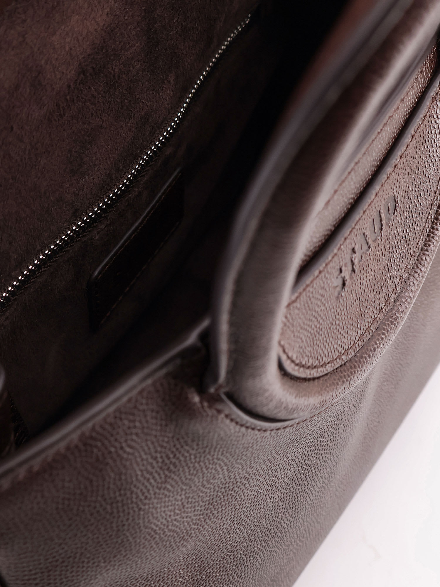 Staud Maude Leather Crossbody Bag In Brown