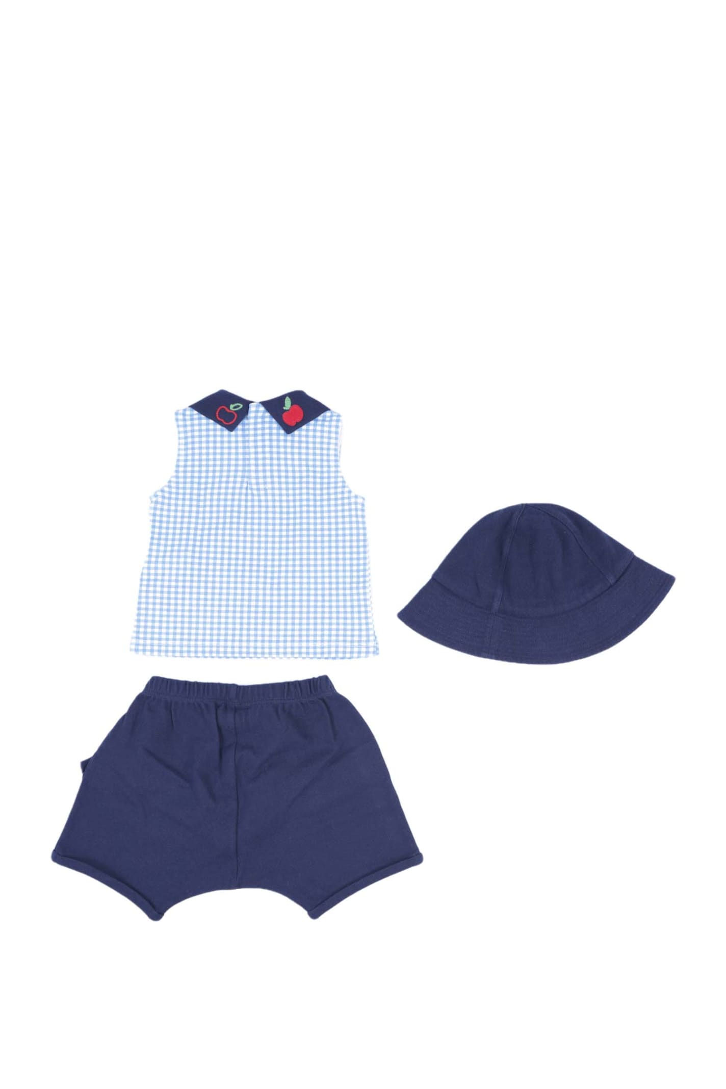 Shop Gucci Cotton T-shirt, Shorts And Hat In Blue