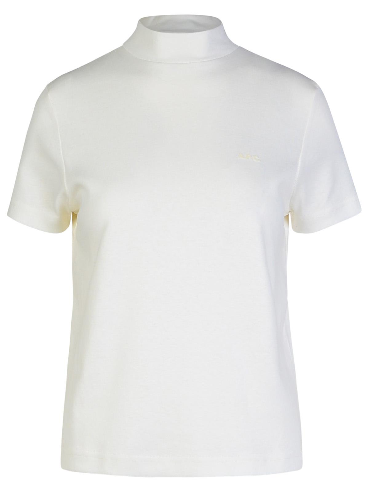 Shop Apc Caroll White Cotton T-shirt