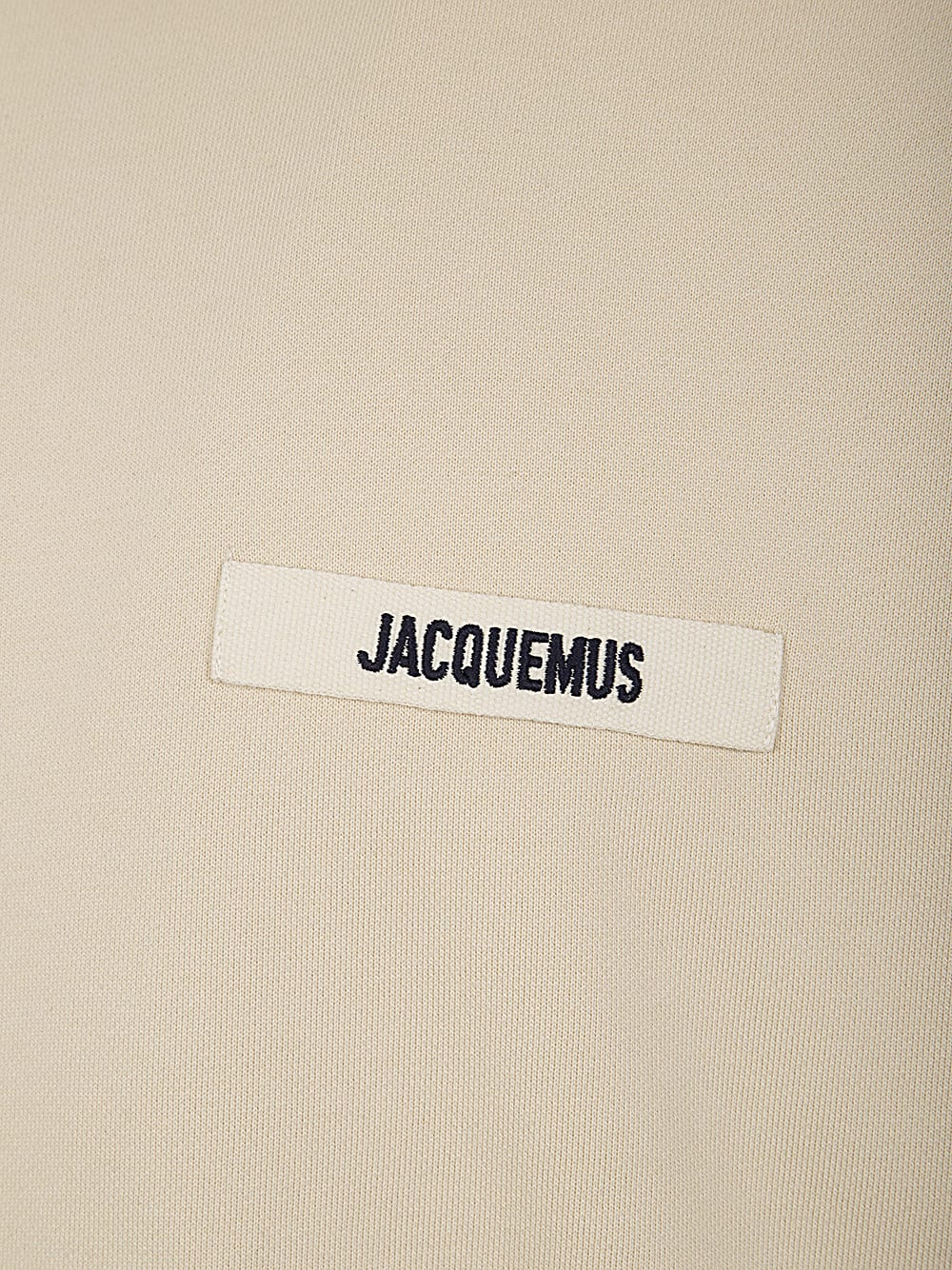 Shop Jacquemus Le Hoodie Gros Grain In Beige