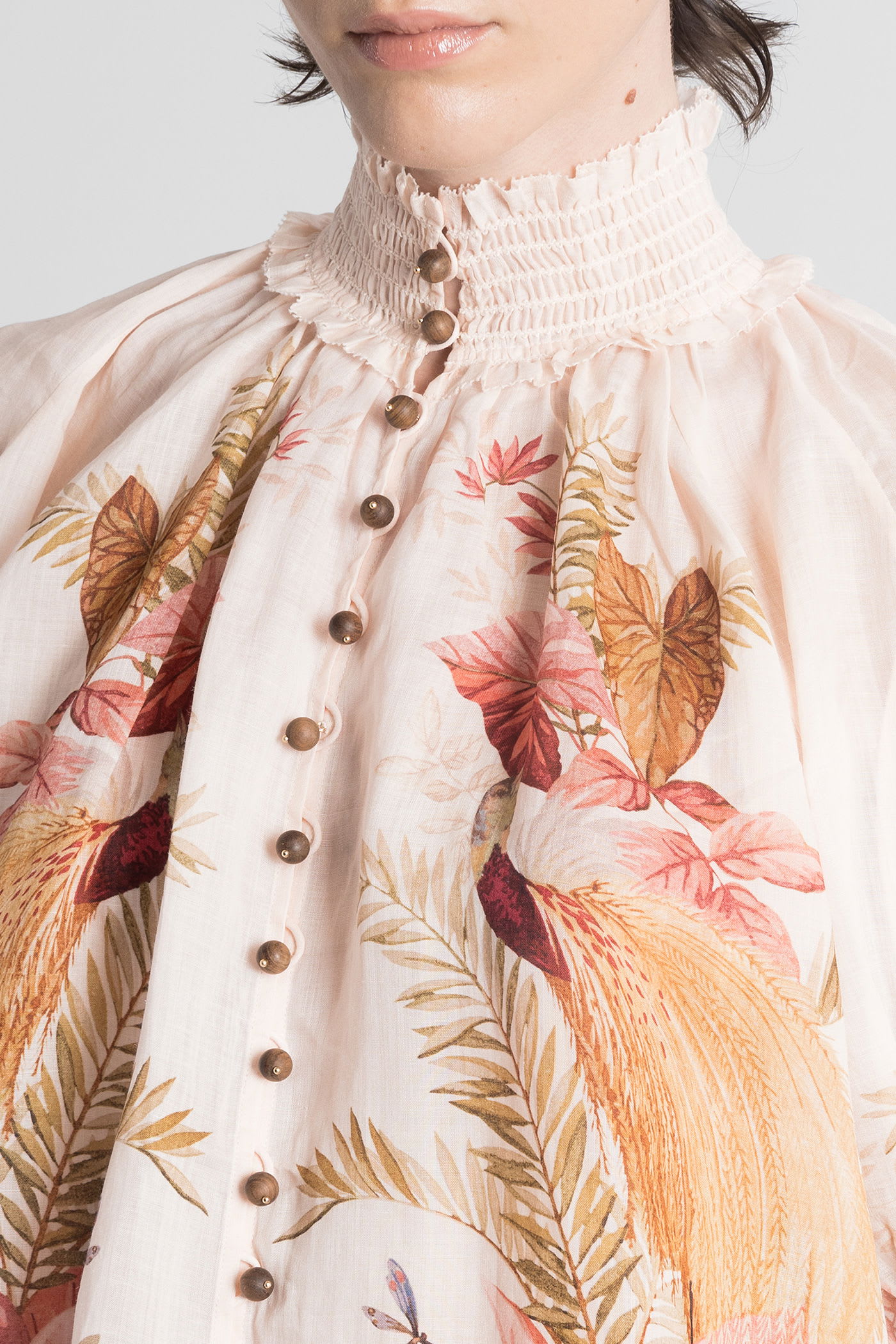 Zimmermann Ascension Billow Blouse In Multi