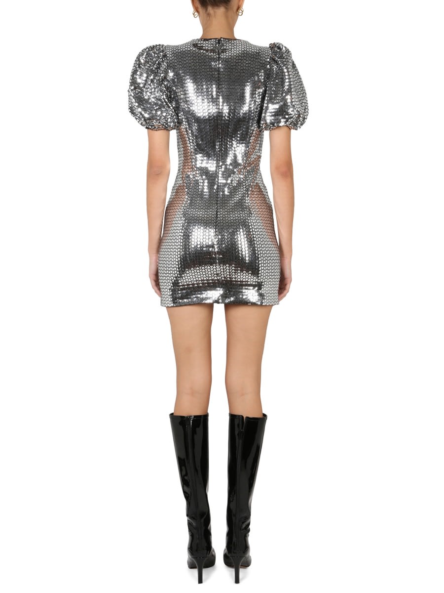 Rotate Birger Christensen Rotate Birgerchristensen Abito Slim Fit In Silver