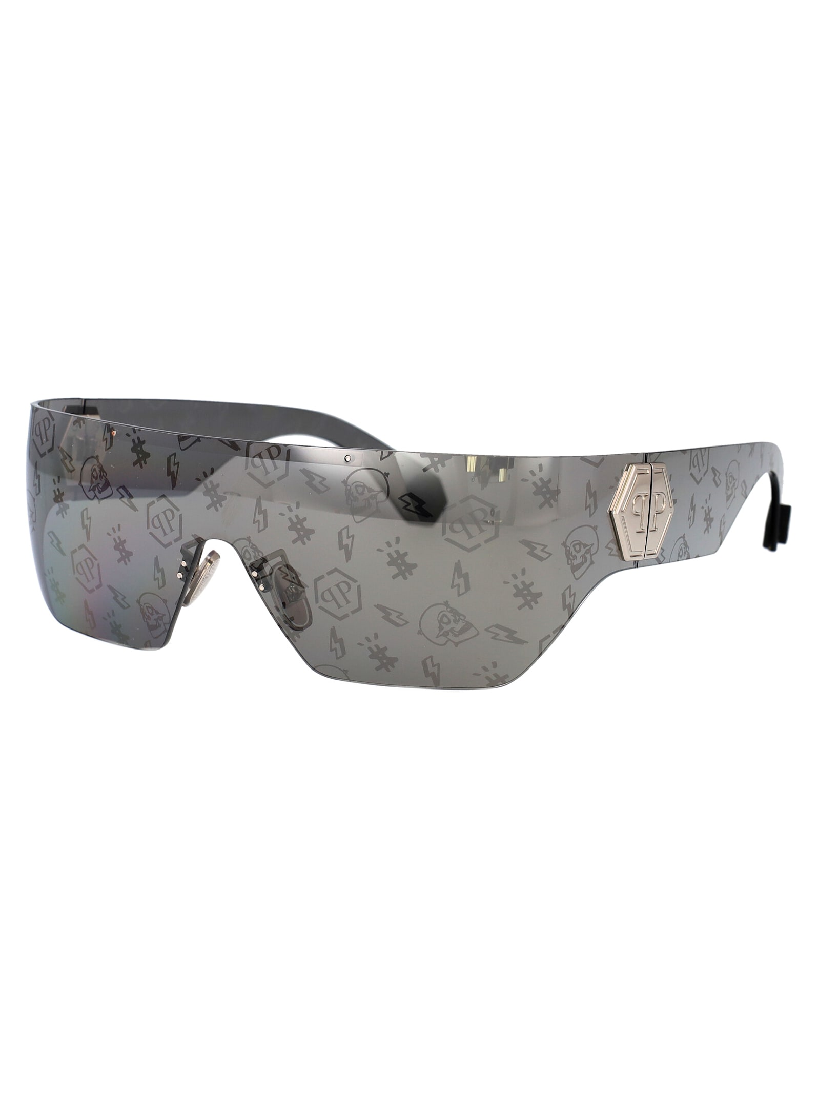 Philipp Plein Spp029m Sunglasses In 0568 Black
