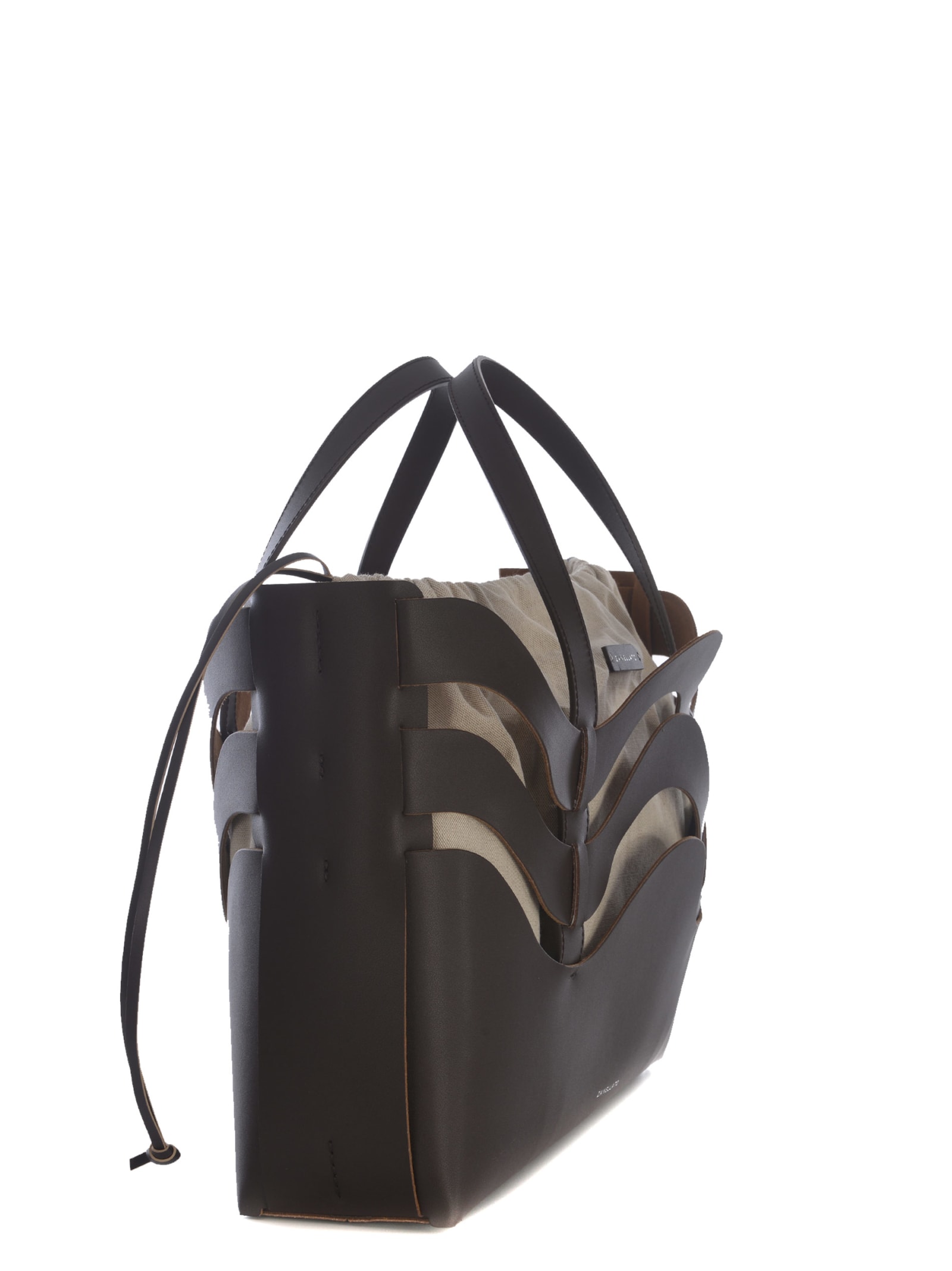 Shop Zanellato Bag  Amar Dune Made Of Eco-leather In Dark Brown