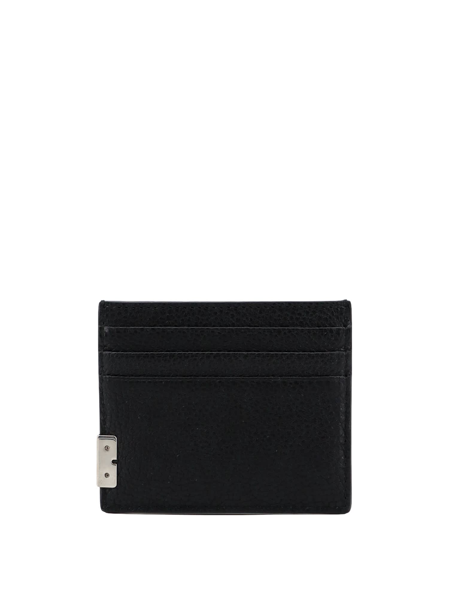 Shop Burberry Card Holder In Black