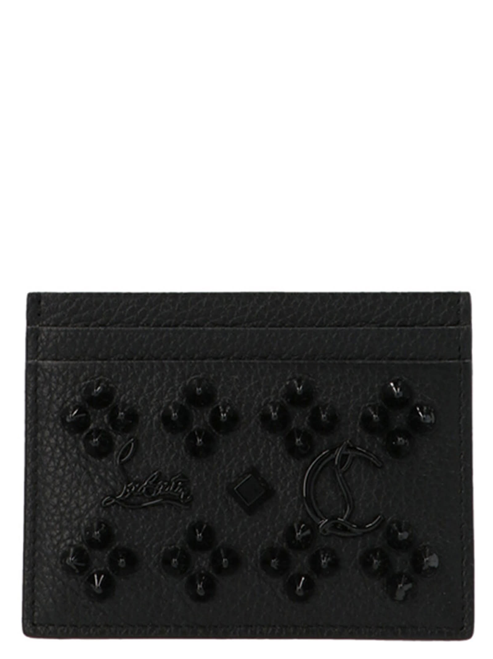 Shop Christian Louboutin Kios Card Holder In Black